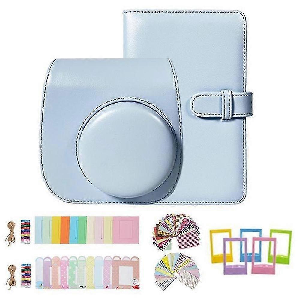 Fujifilm Instax Mini 12/11/9/8 Camera 7-in-1 Accessory Kit with Case, Stickers & Frames