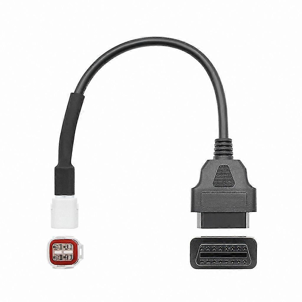 4-Pin OBD Adapter Cable with USB Interface for Motorcycles