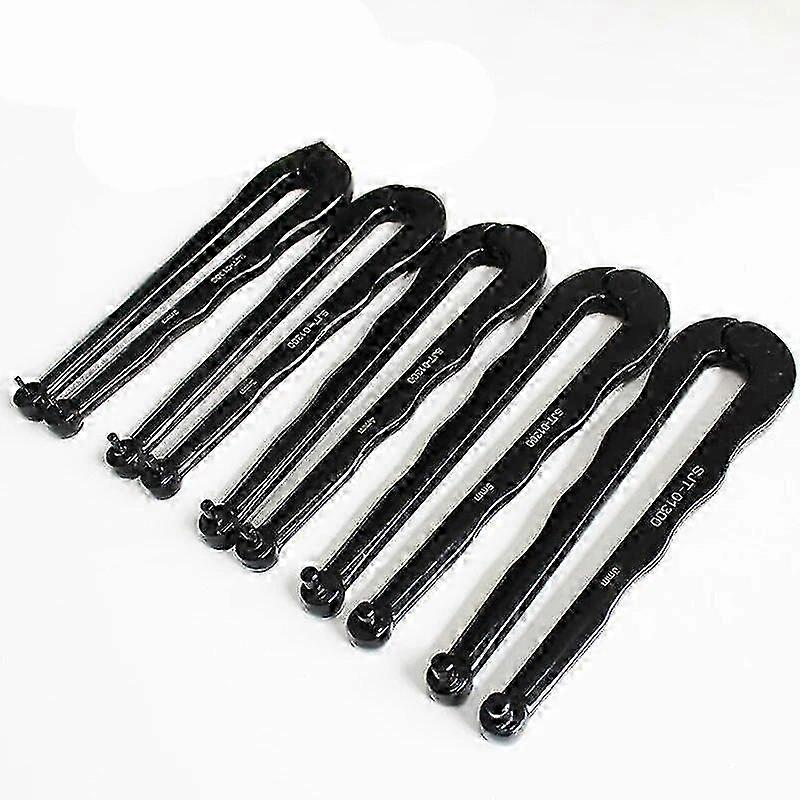 Black Finish Steel Adjustable Pin-type Face Spanner Universal Spanner Wrench For Round Nuts 2/3/4/5/6mm 161mm Long 9mm Thick 2025