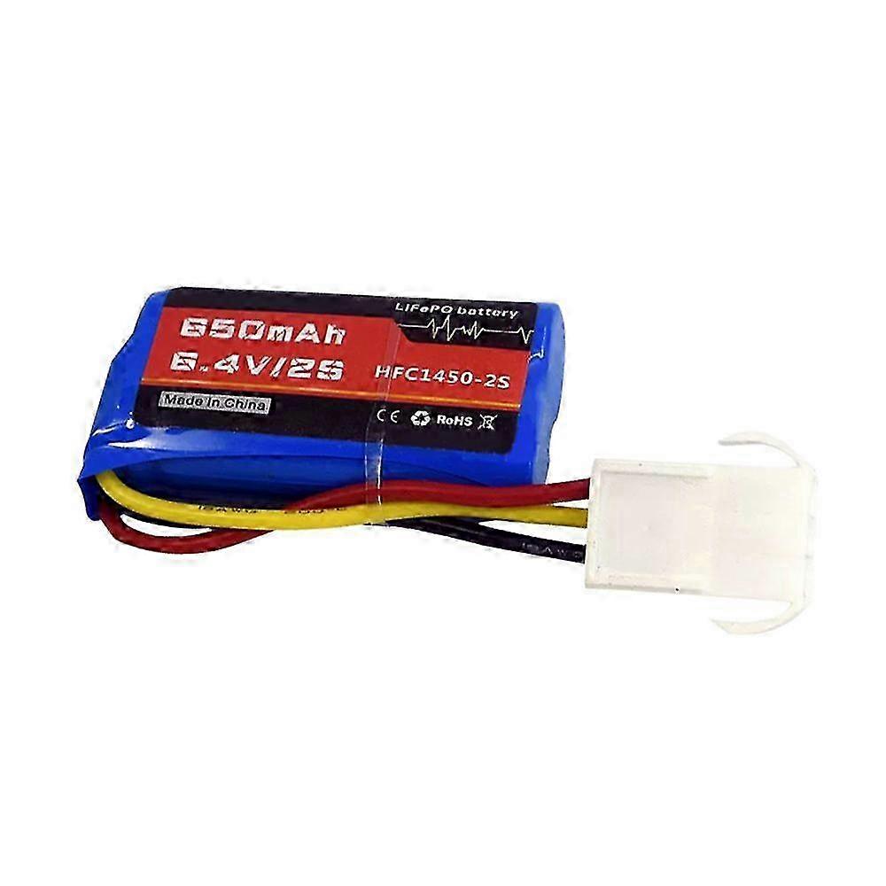 6.4V 2S 650mAh リチウムバッテリー/ EL4.5-3P メス P-TO-R RC トラックカースピードボート hwyno.144 用