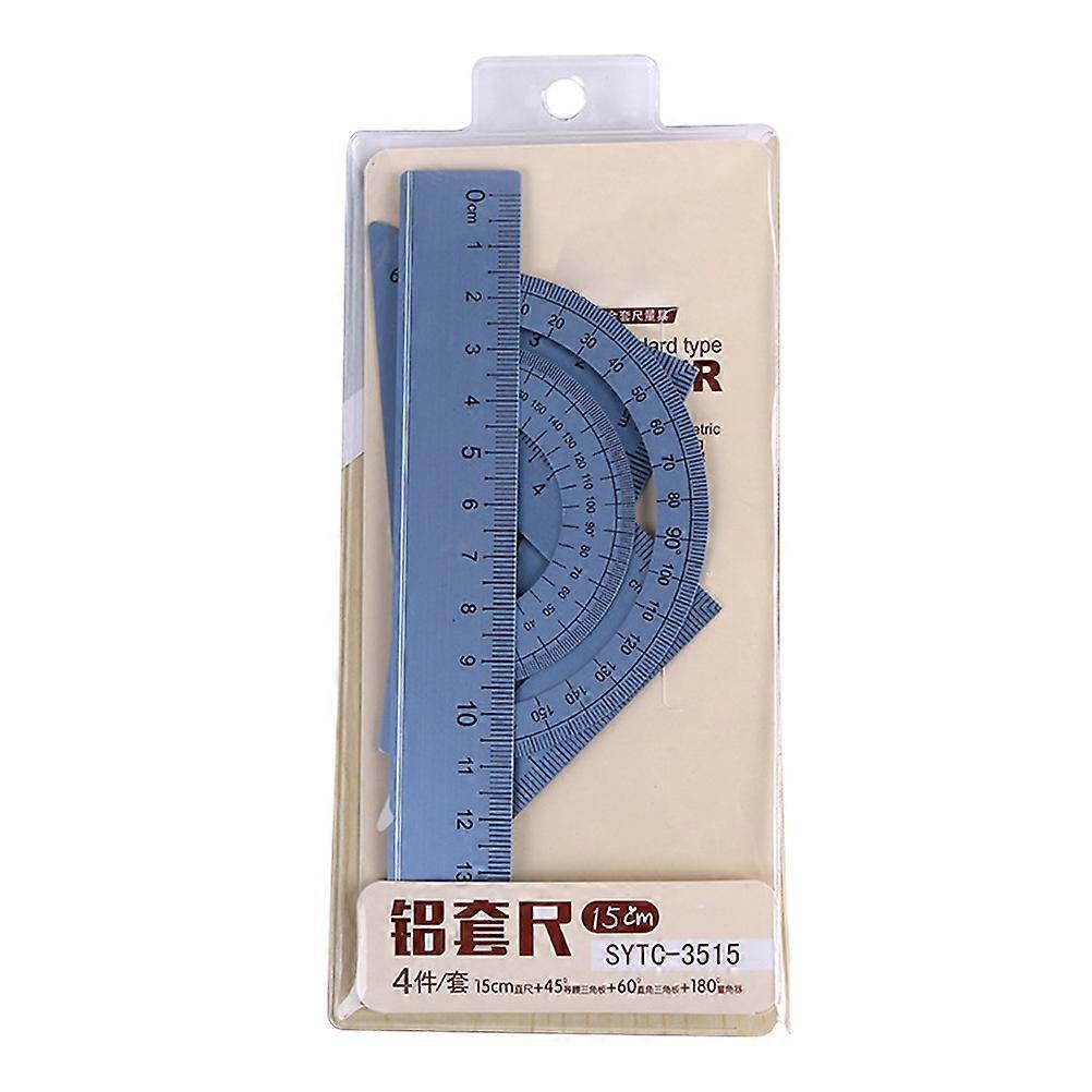 Multi-purpose High-precision Drawing Ruler For Painters Work Geometry Straight Assorted Color 1 Set