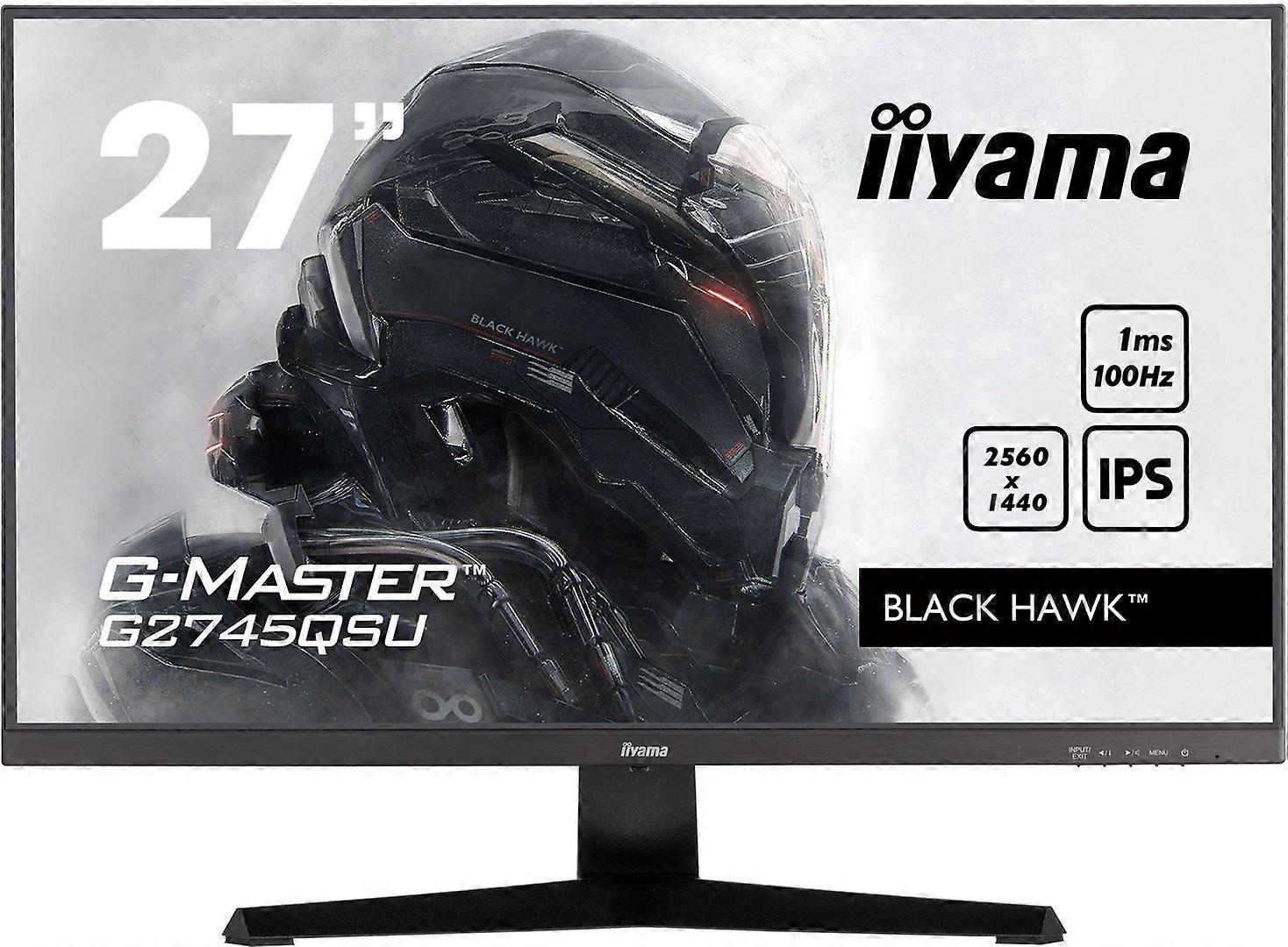 Iiyama G-Master Black Hawk G2745qsu-b2 – LED-Monitor – Gaming – 27 Zoll – 2560 x 1440 WQHD bei 100 Hz – IPS – 300 Cd/m² – 1300:1 – 1 ms – HDMI, DisplayPort