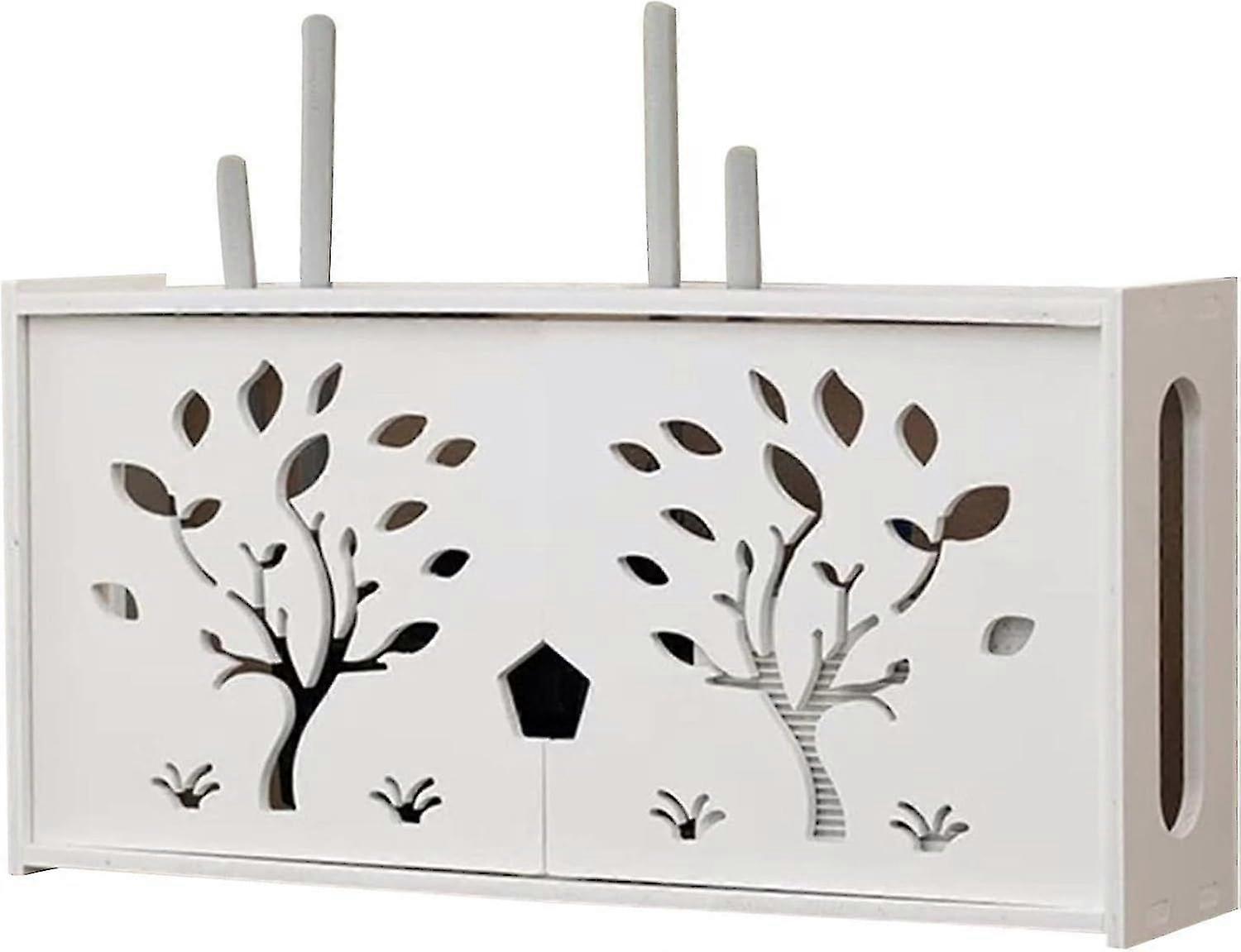 2025 Latest Model Router Box Shelf, PVC Living Room Shelf Set Top Box Wall