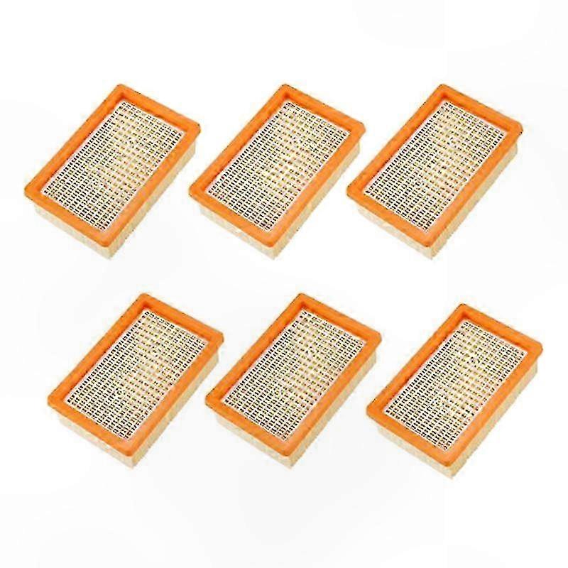 Replacement Filters for Wet/Dry Vacuum Cleaners, 6-Pack Compatible with Multiple Models