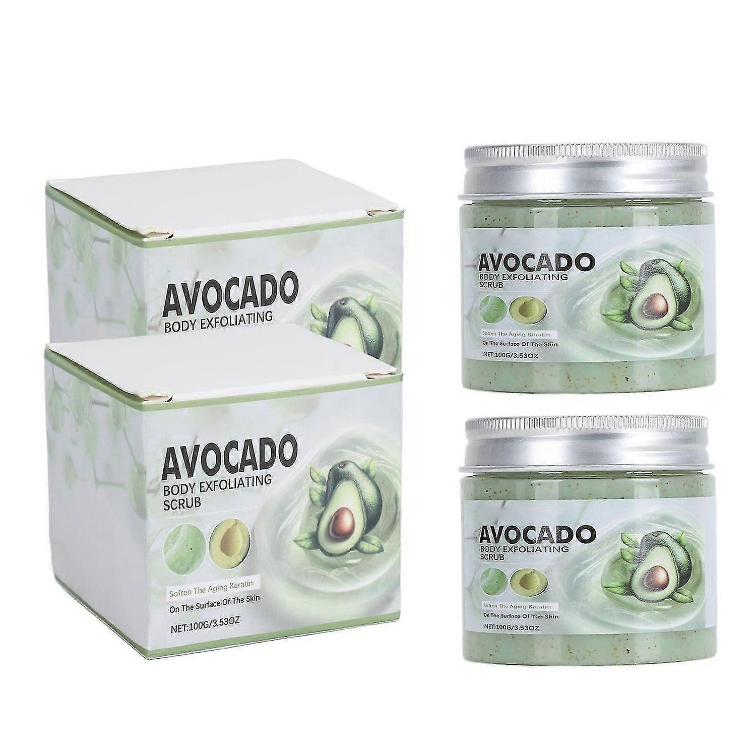2025 Latest Model Avocado Body Scrub Remove Dead Skin Nourishing Exfoliating S...
