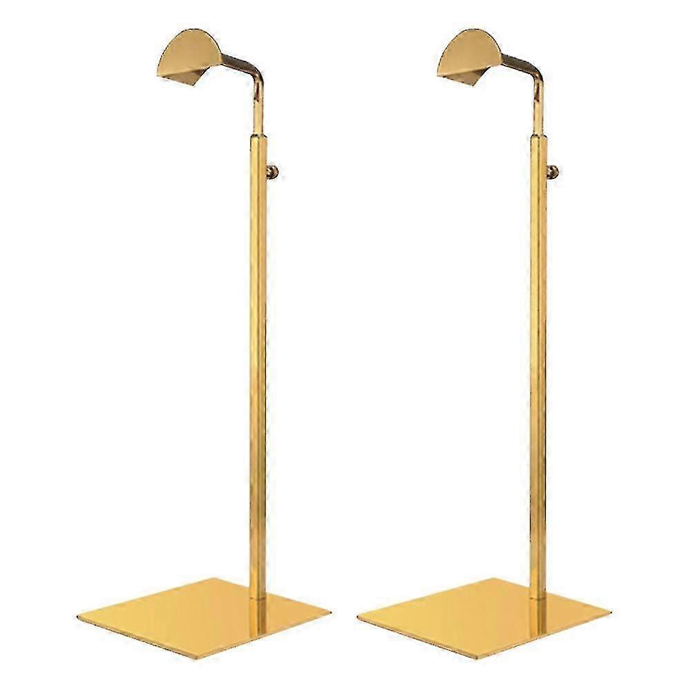2pcs Metal Purse Display Stands with Adjustable Height for Handbags