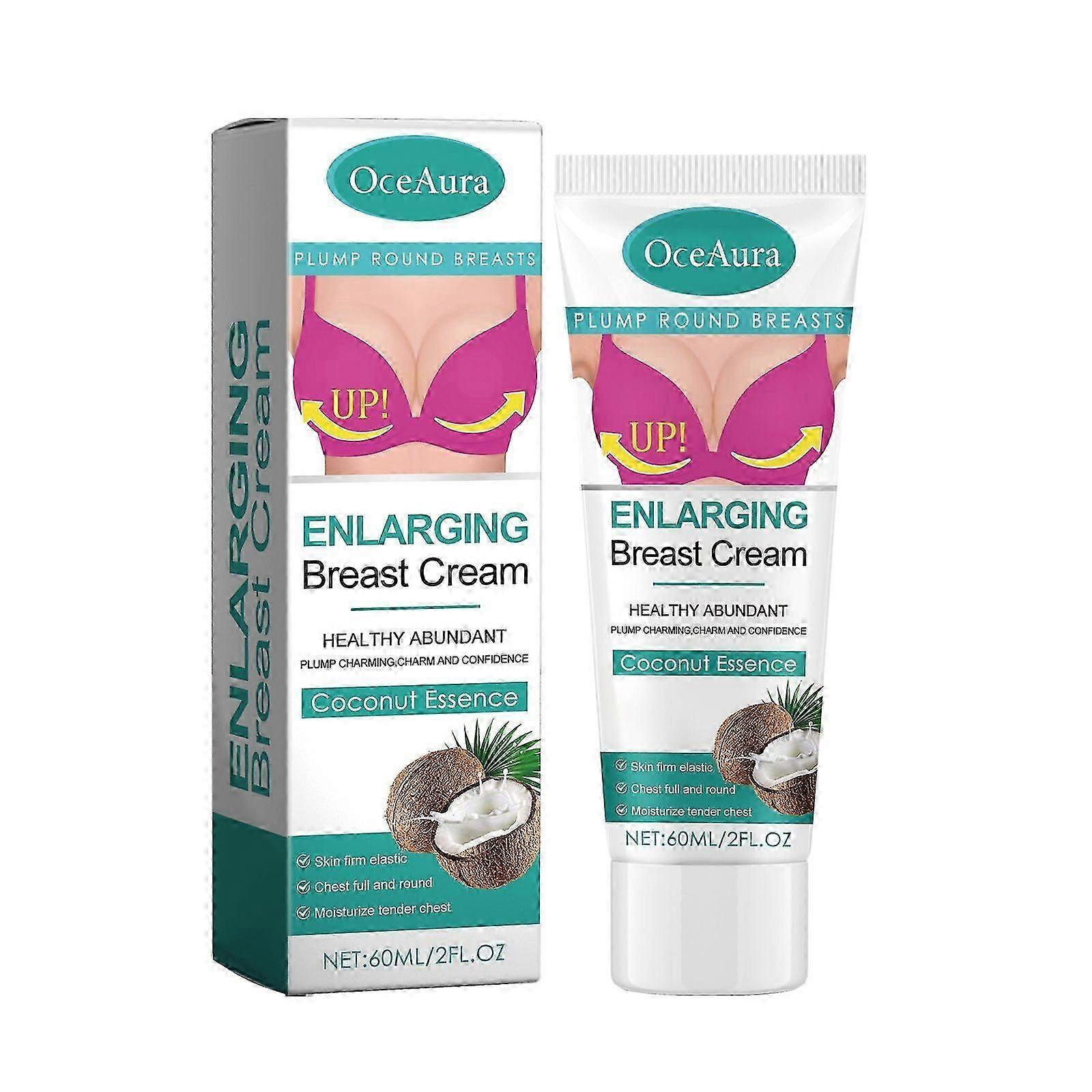 Valkoinen kookospähkinän rintojen kohotus kiinteyttävä, kiinteyttävä ja täyteläinen roikkumista estävä hierontahoito kauneusvoide