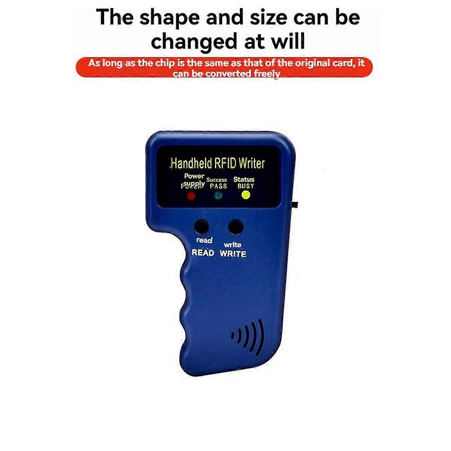 Handheld 125KHz RFID Card Reader Writer+5 Keyfob+5 Card Copier Writer Duplicator Programmer ID Card