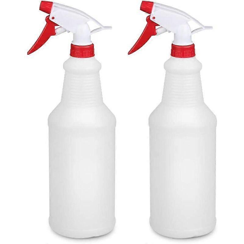 2 Pack Heavy Duty Multi-Purpose Clear Plastic Spray Bottles for Spraying Garden