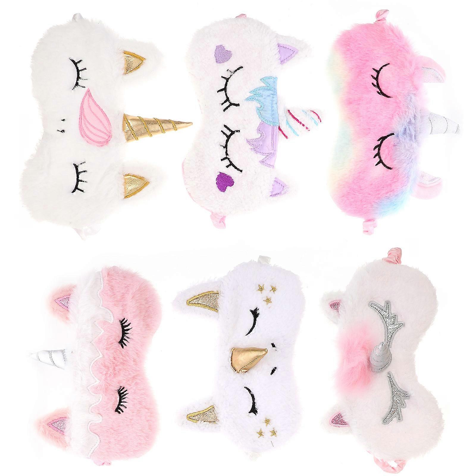Portable Sleep Mask Cotton Eye Patch for Sleeping 12Pcs Assorted Colors