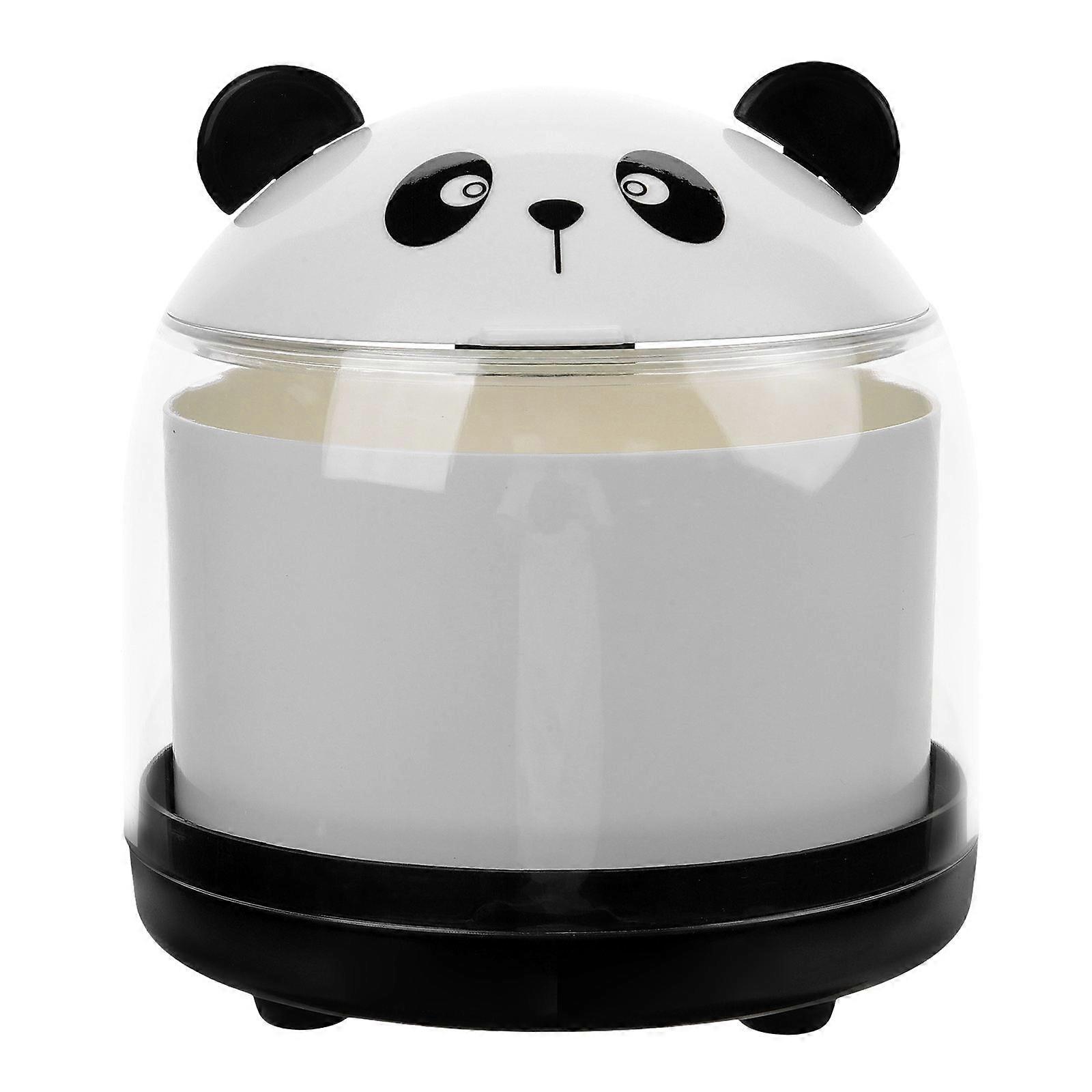 Plastic Wastebasket Cartoon Panda Trash Can for Home Use