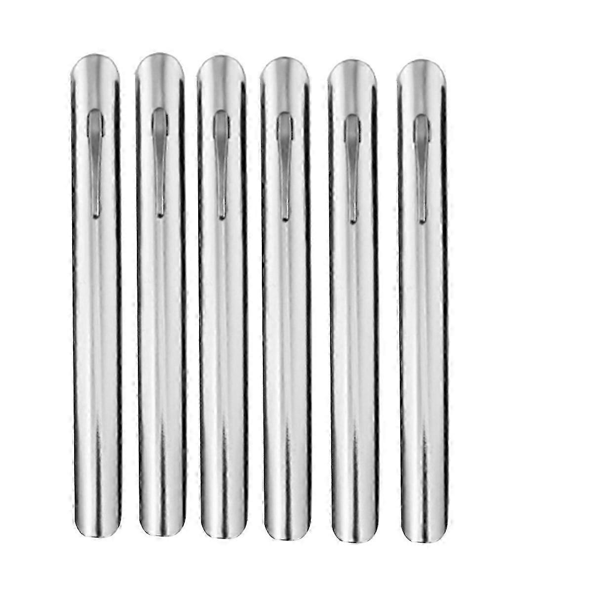 Portable Table Crumb Cleaner, 6pcs Silver Aluminum