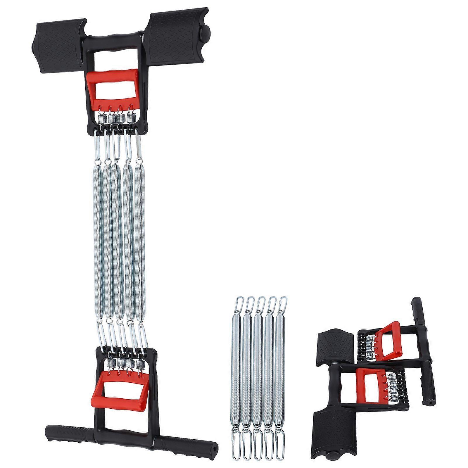 3 in 1 Spring Arm Muscle Exerciser Chest Expander with 5 Springs Fitness Equipment