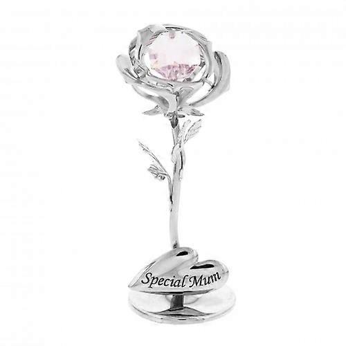Crystocraft Special Mum Rose Celebration Ornament