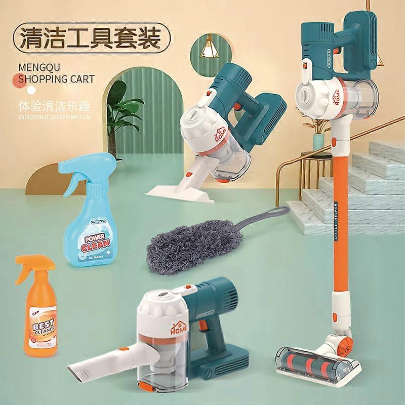 الأطفال العابرين للحدود' s لعب ألعاب تنظيف المنزل للأولاد والبنات محاكاة مجموعة أدوات تنظيف المكنسة الكهربائية الكاسحة الأحمر [مكنسة الأخطبوط الكبيرة]