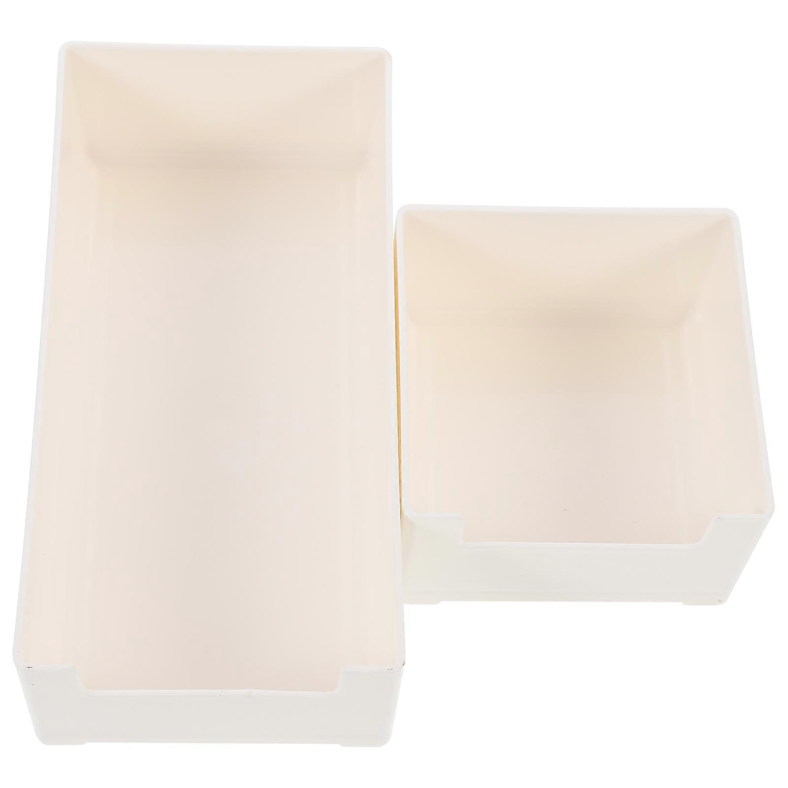 Plastic Storage Organizer for Desktop with 2Pcs Japanese-Style Storage Boxes