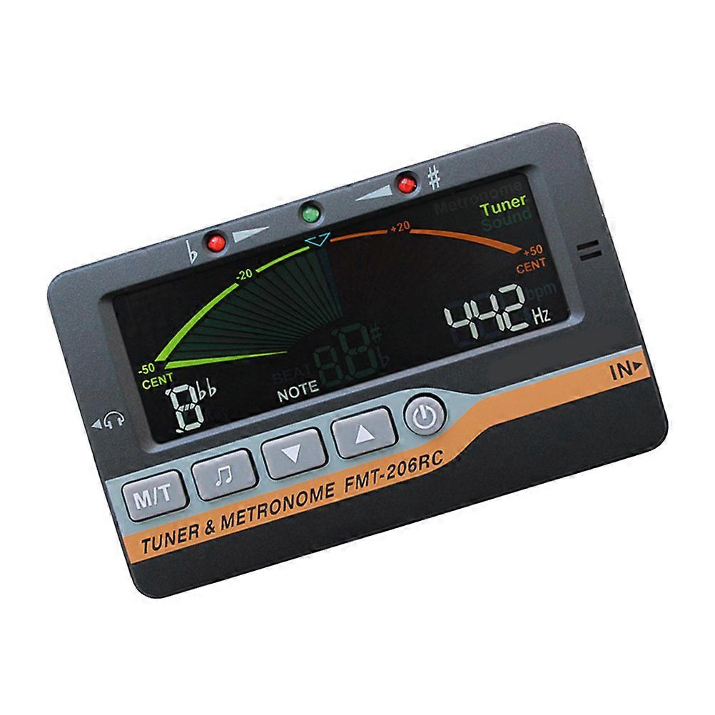 Saxophone Tuner Multifunction 3 in 1 Electronic Tuner Metronome Black