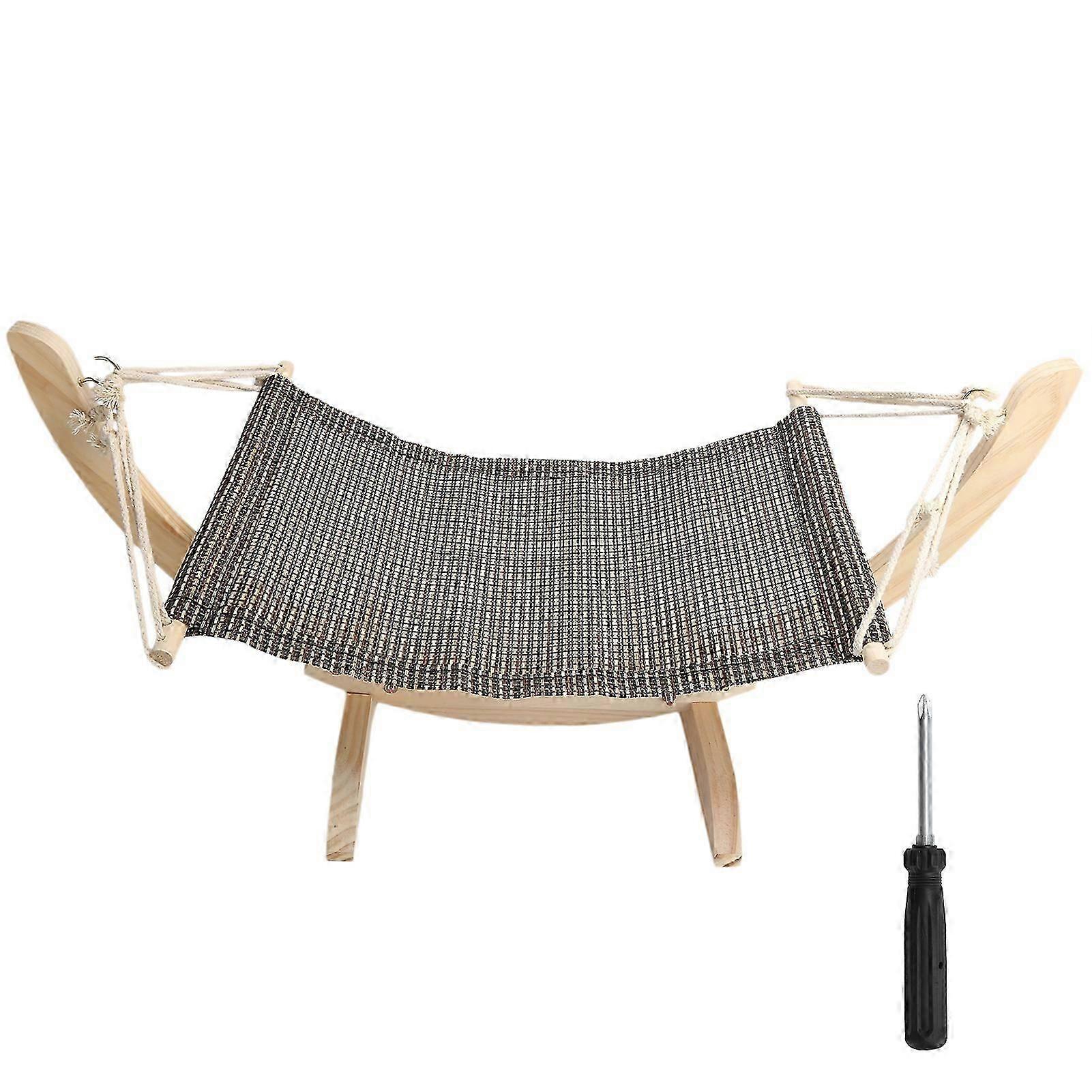 Indoor Wooden Frame Cat Bed Hammock