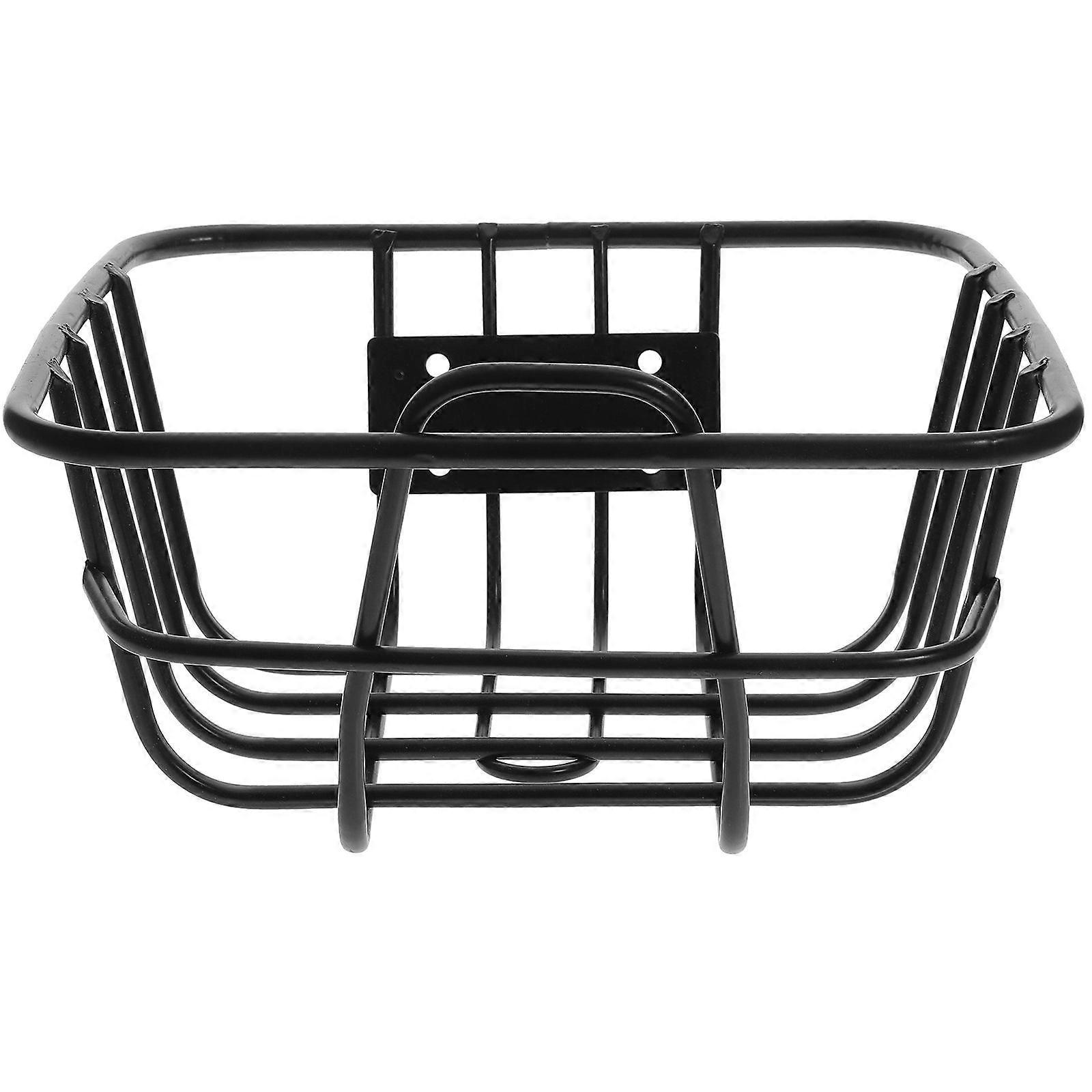 Multi-function Bike Basket Convenient Front Basket Iron Riding Basket Bike Accessory