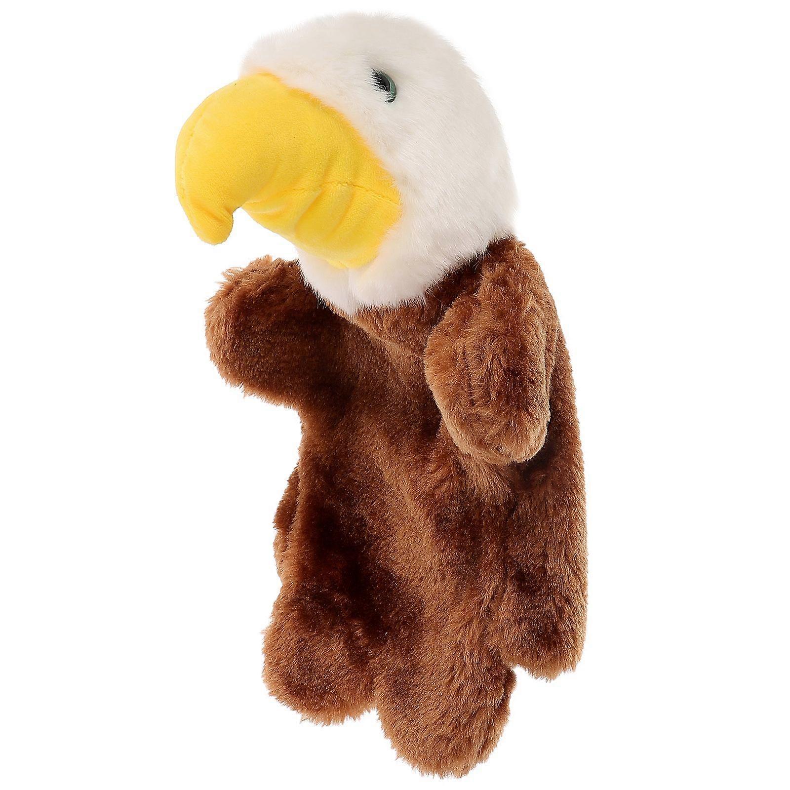 1PC Simulation Eagle Doll Story Telling Prop Interesting Plush Toy Creative Hand Puppet Role Play Doll