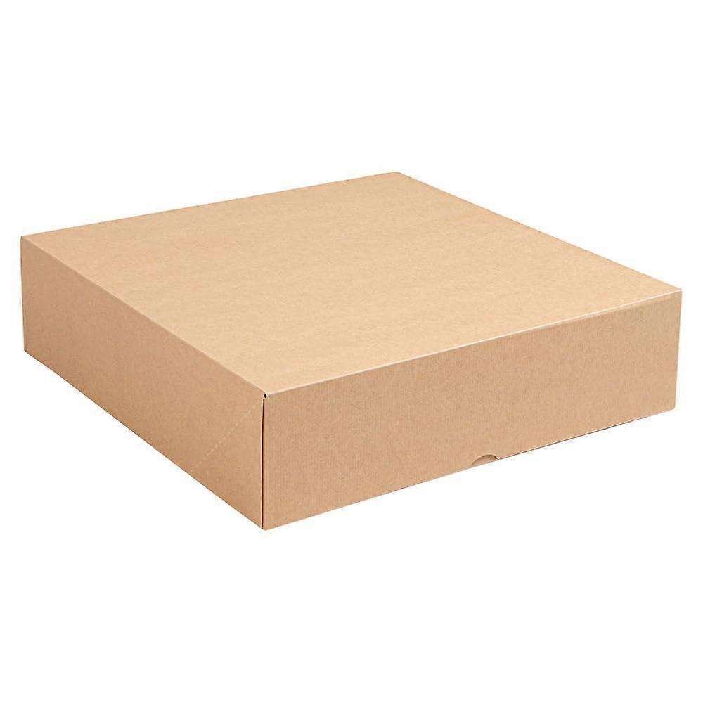 Pastry Boxes Pack Of 50 Without Window Nano Micro Corrugated 240 G/m2 30 X 30 X 8 Cm Natural