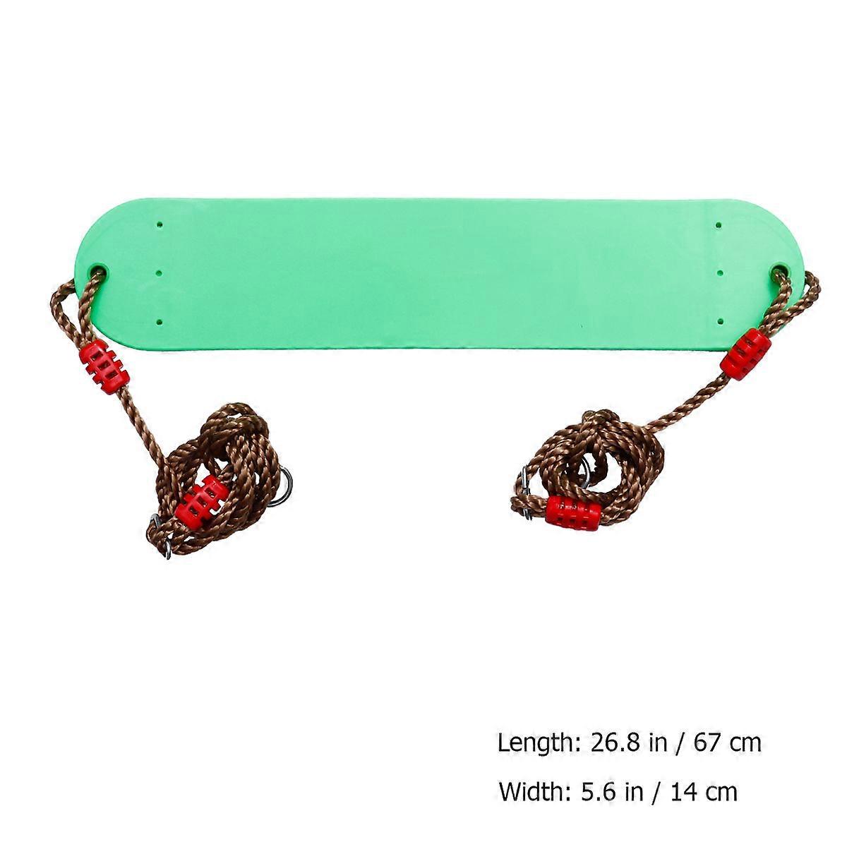 Swing Seat with Rope Eva Board for Child Play 2Pcs Outdoor