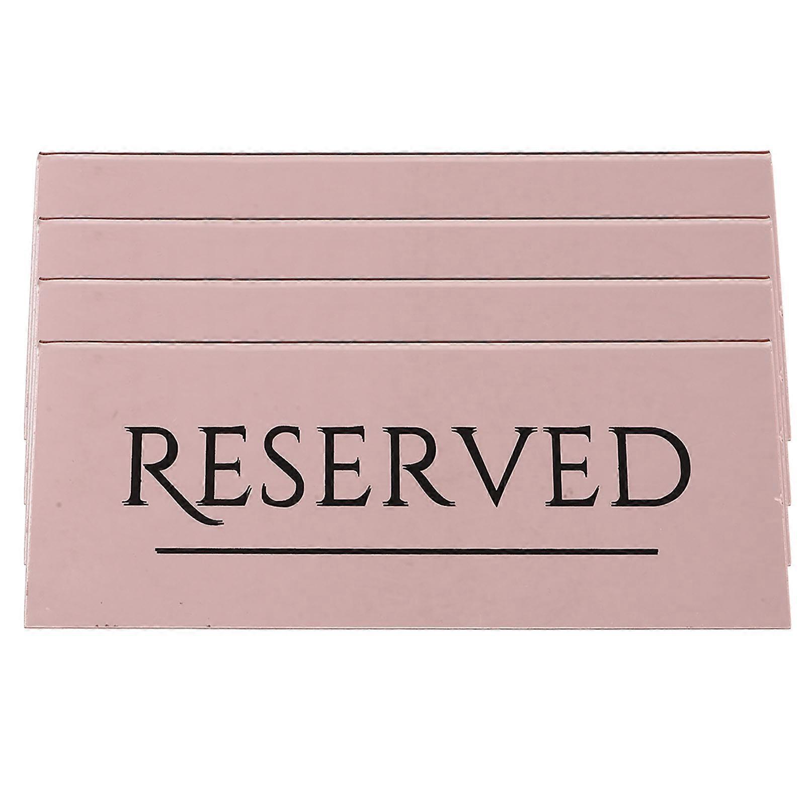 Reserved Table Signs 16 Pcs For Wedding Chairs And Restaurant Events In Elegant Rose Gold Color Designed For Guest Guidance And Event Organization