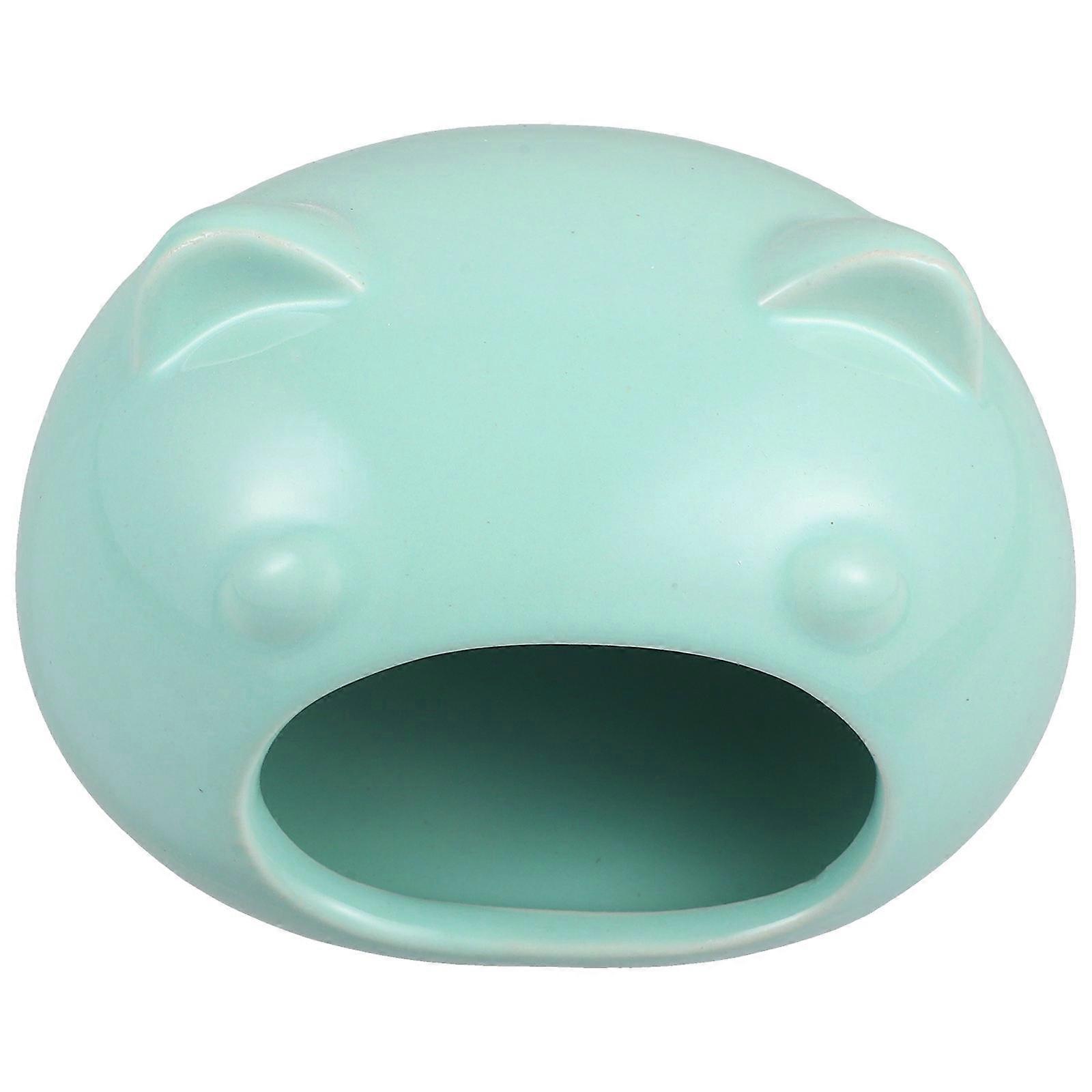 Cozy Ceramic Hamster Hideout for Small Pets House 3Pcs Set