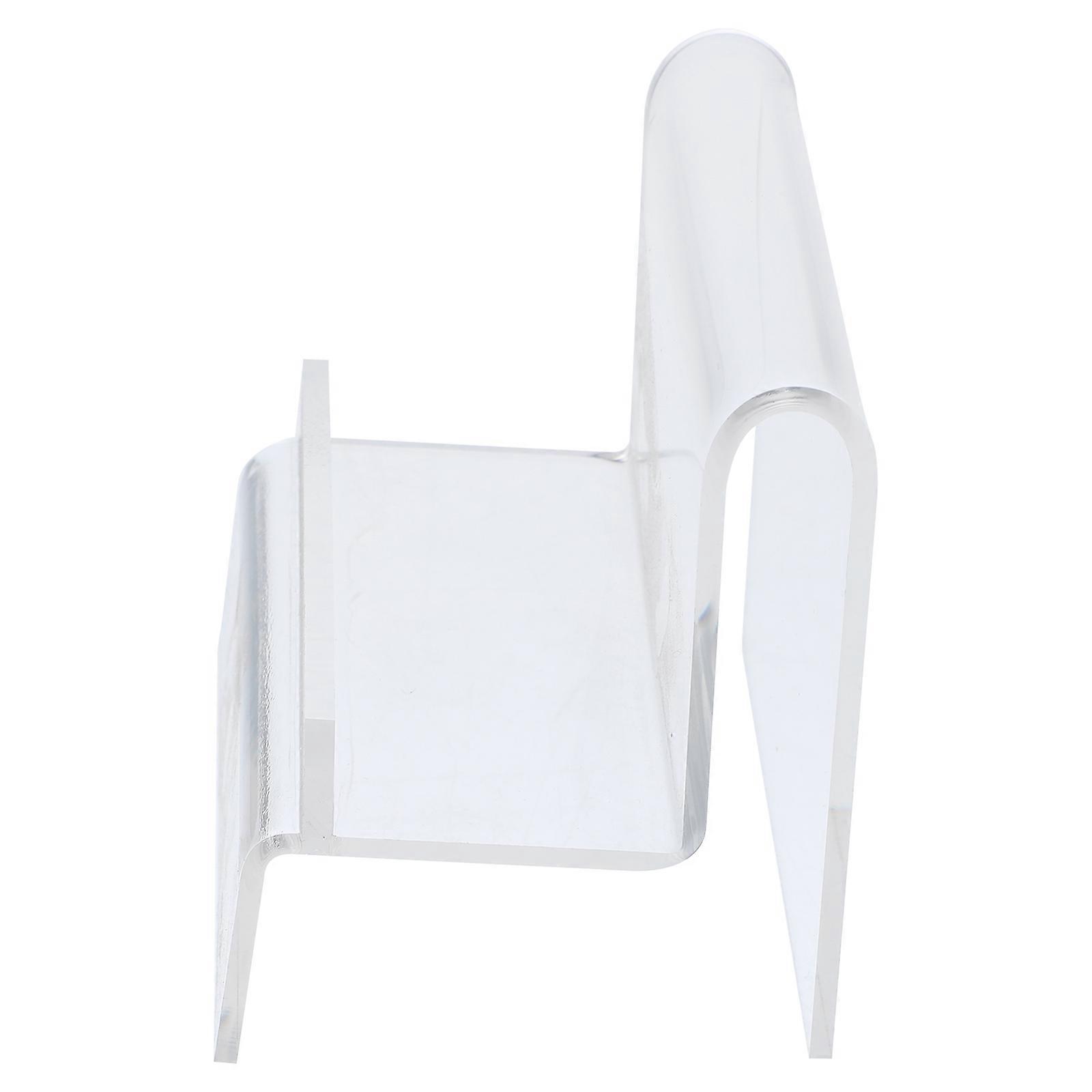 Transparent Purse Holder Stand for Storage with 10Pcs Single Layer Rack