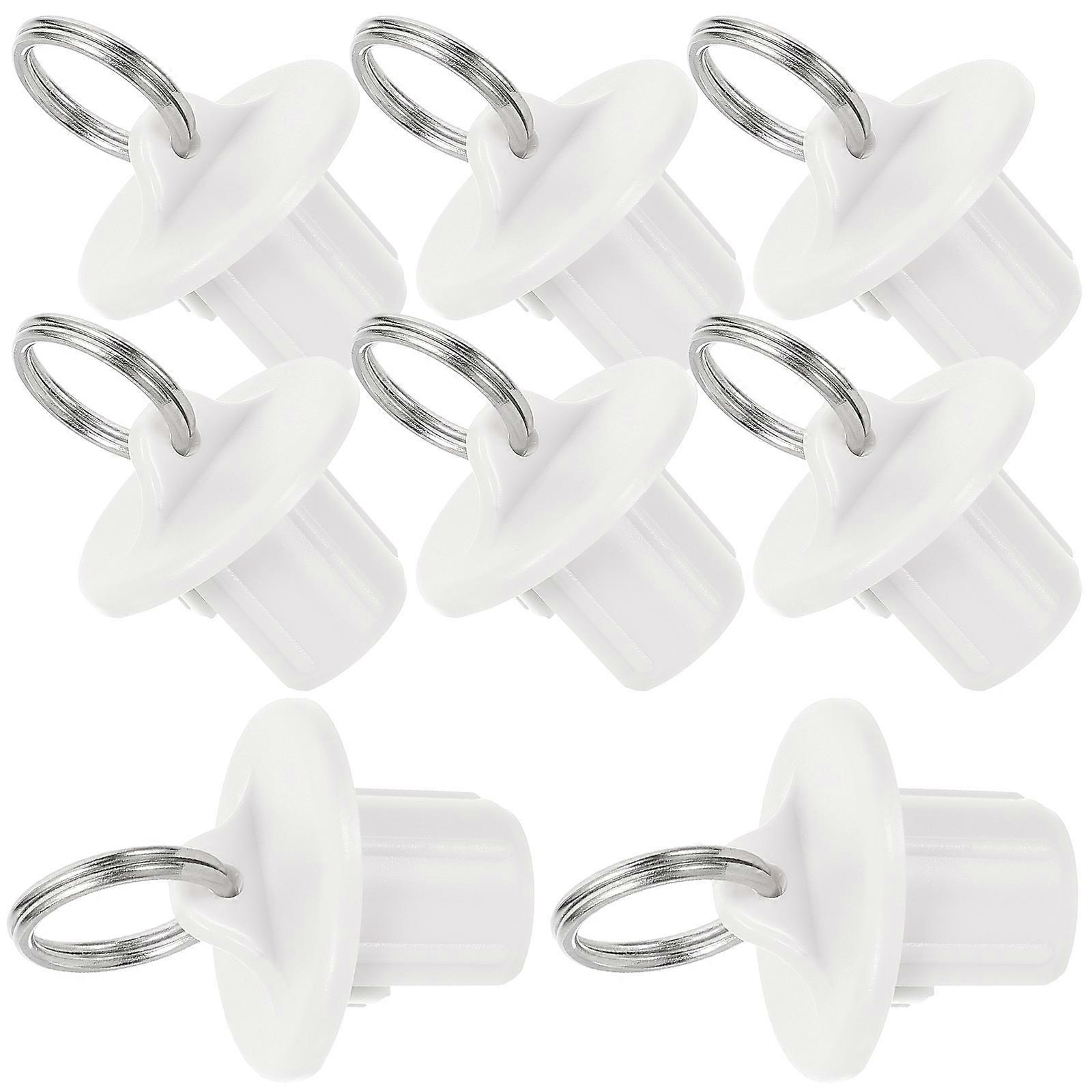 16Pcs Bungee Cord End Caps Kit for Roller Shades Replacement in White Plastic