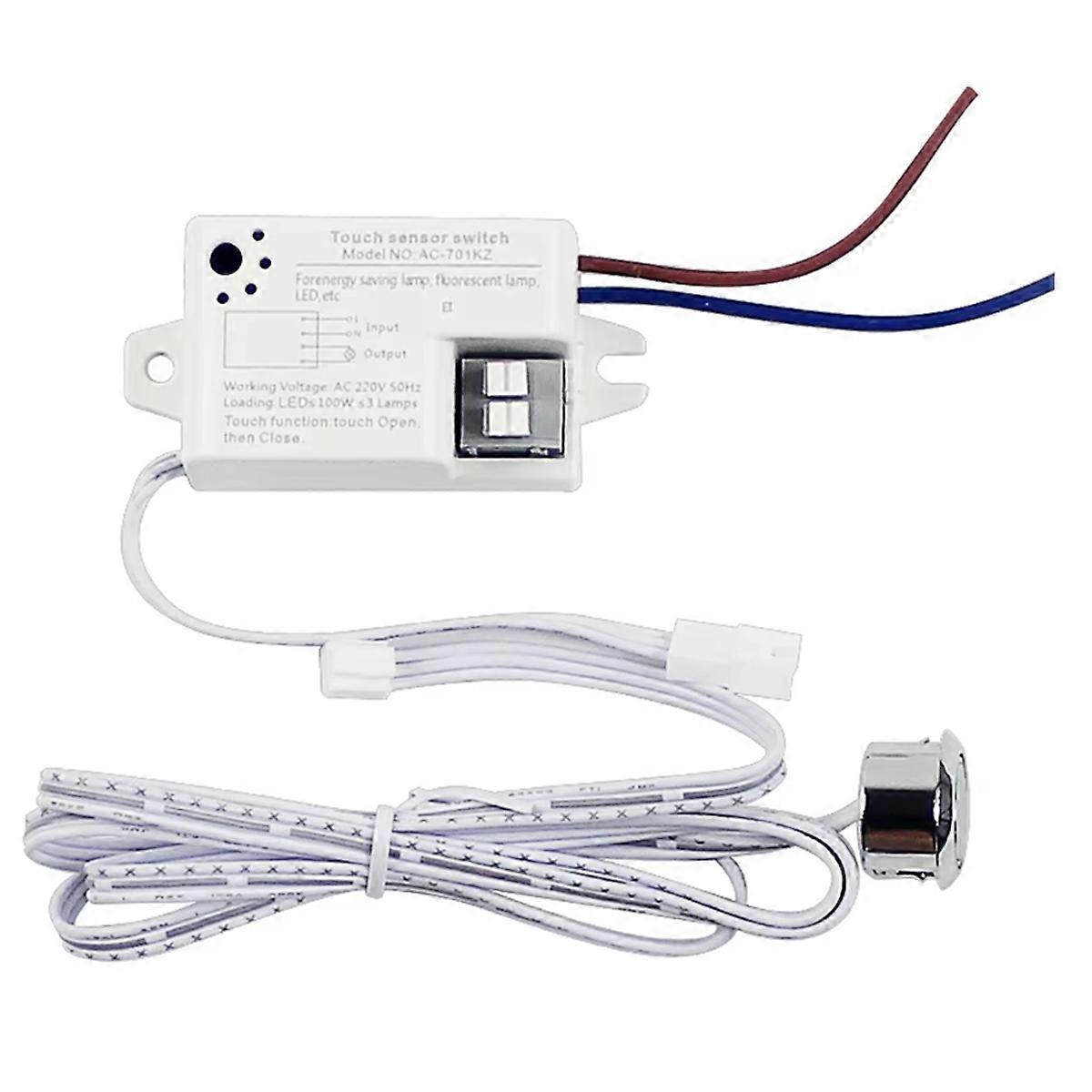 220V Cabinet Door Control Induction Sensor Wardrobe Smart Switch Support Open/Concealed Installation Single Door Control