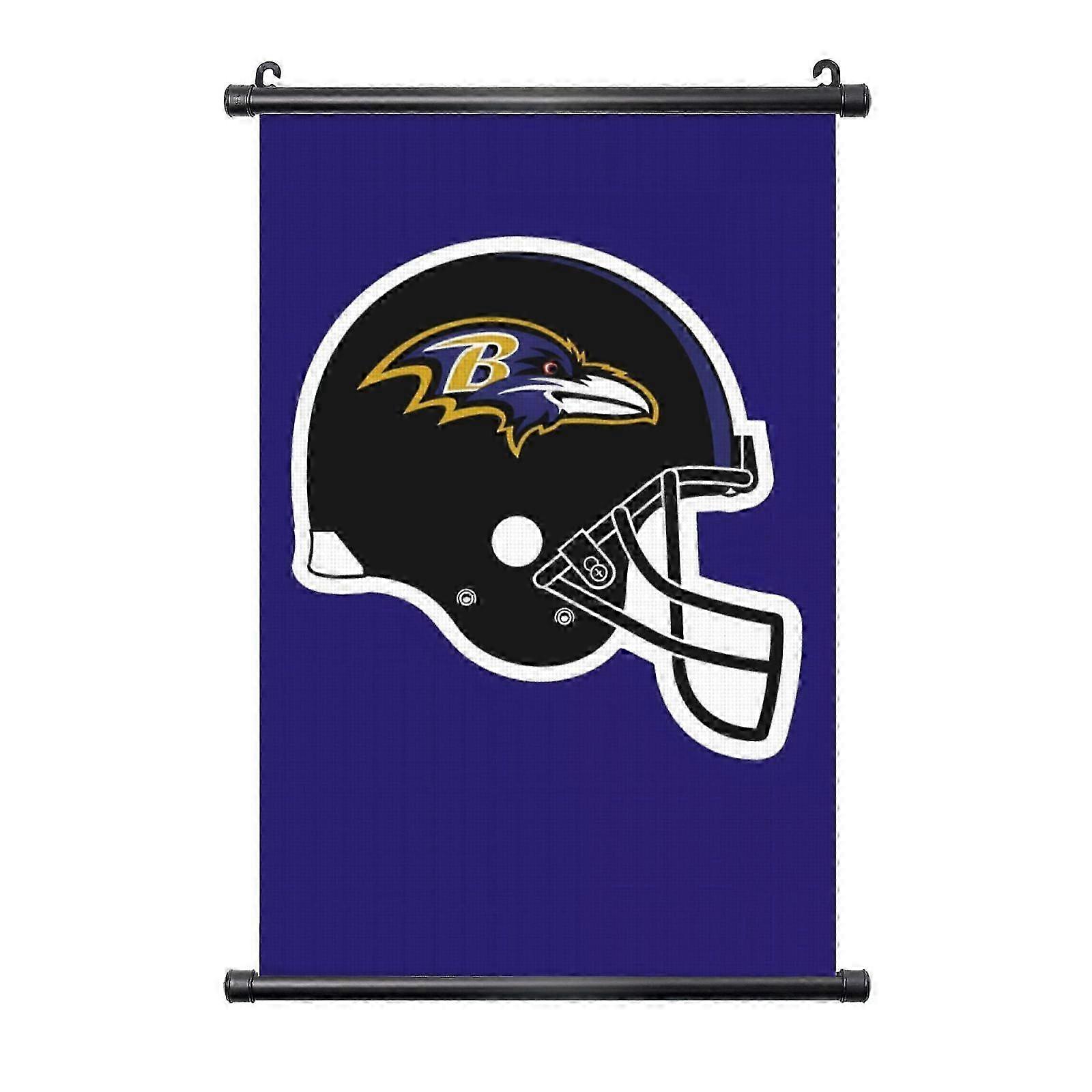 Ravens Football Team Custom PVC Black Axis Hanging Painting, Multiple Sizes, Compatible with Home & Office Wall Decor 2025