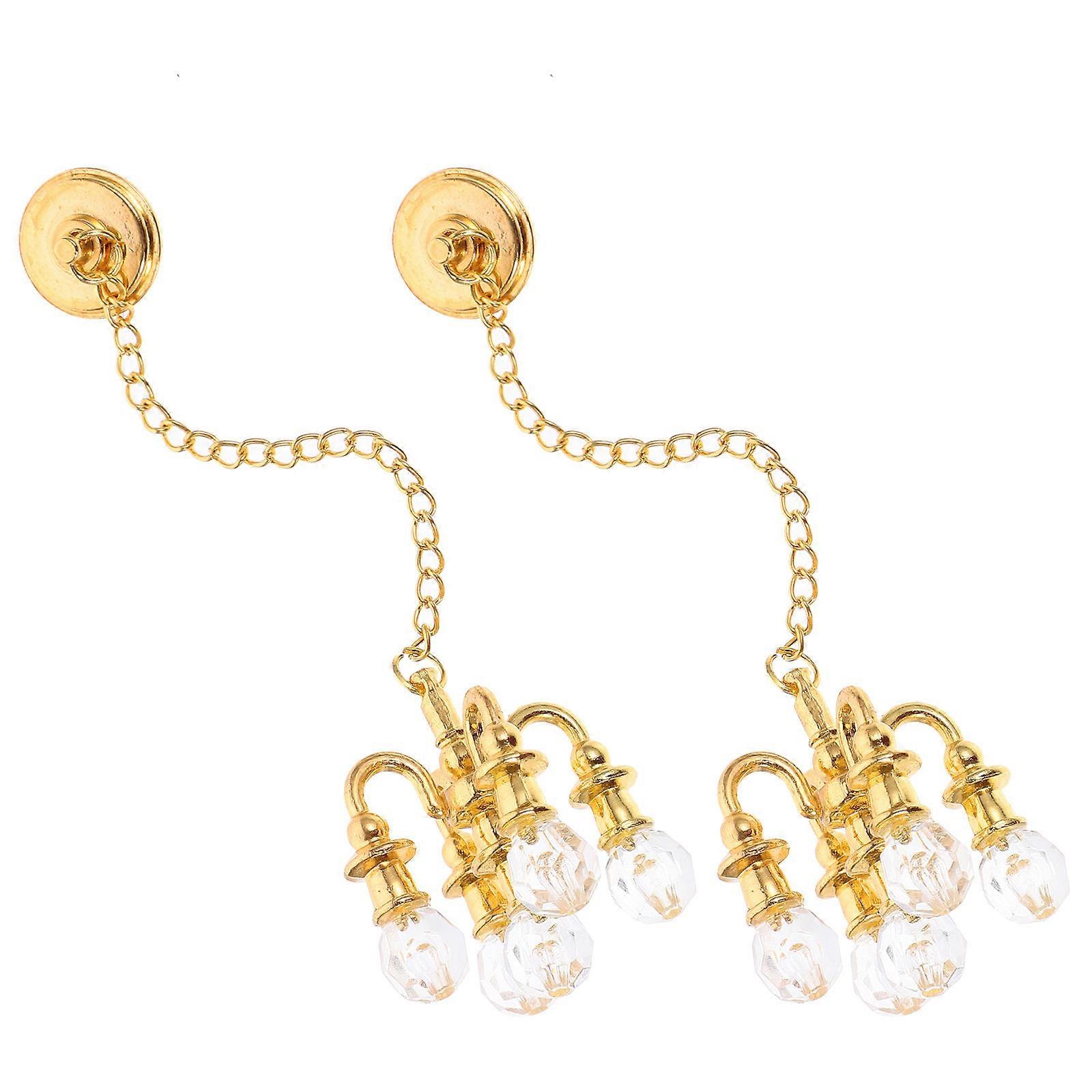 10Pcs Chandelier for Playing House Practical Decoration