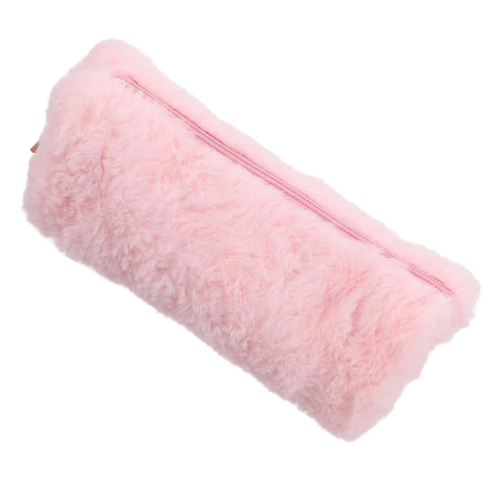 연필 케이스 학교용품 펜 가방 학생용 푹신한 일상용 핑크색 7.86X4.32X0.39인치 1세트