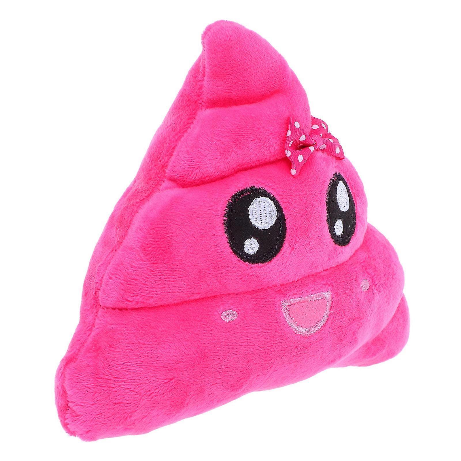 Pink Plush Cushion Pillow for Decorating 3Pcs Plush Poop Throw Pillow