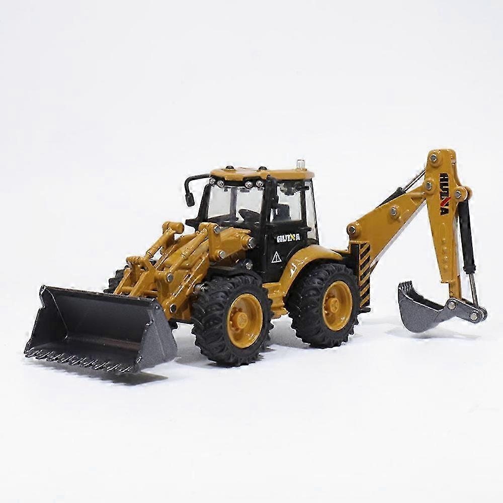 26-27 Multifunctional Backhoe Loader, Diecast Metal for Long-lasting Fun