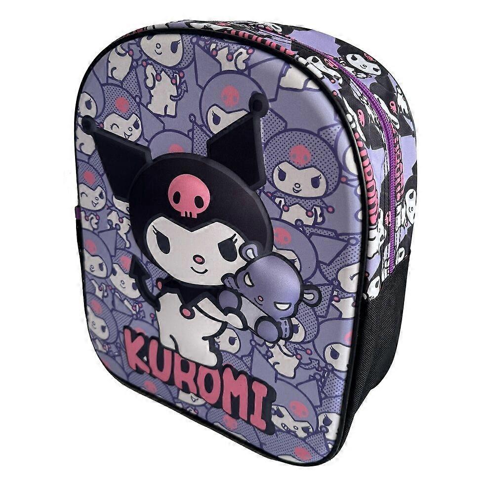 Kuromi 3D backpack, 29 cm size, cute design for children