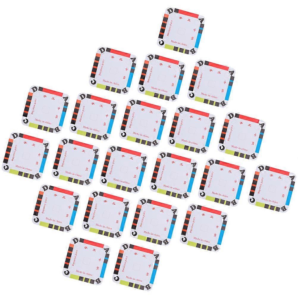 Weaving Cards Tablet Made of Cardboard for DIY Craft 50Pcs Set Assorted Color