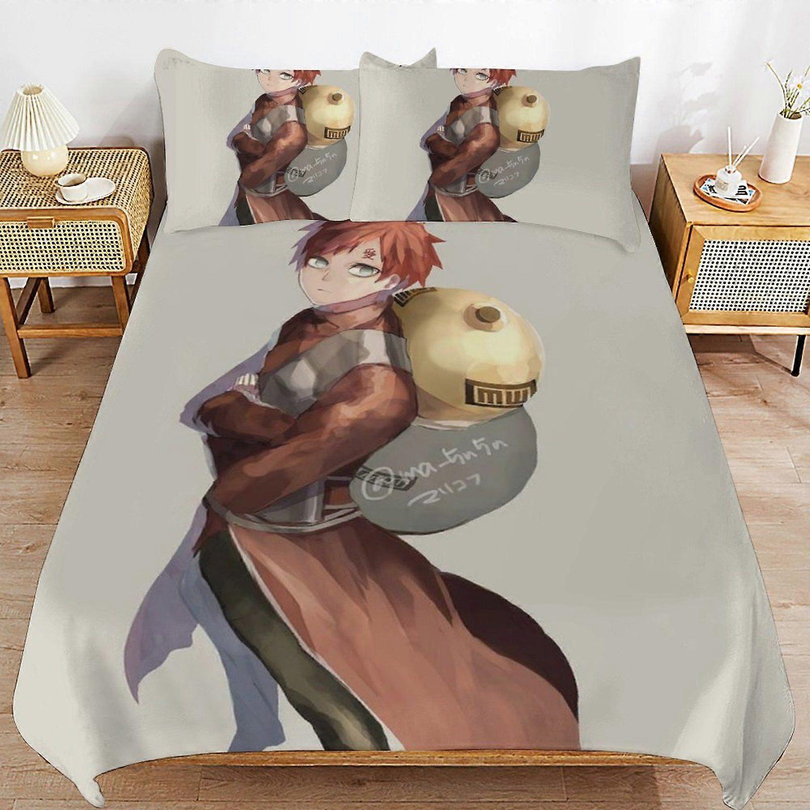 u340 Gaara Machine Wash Safe Practical Zipper Soft Touch Quality Fabric Duvet Cover Sets for Comfortable Sleep i340