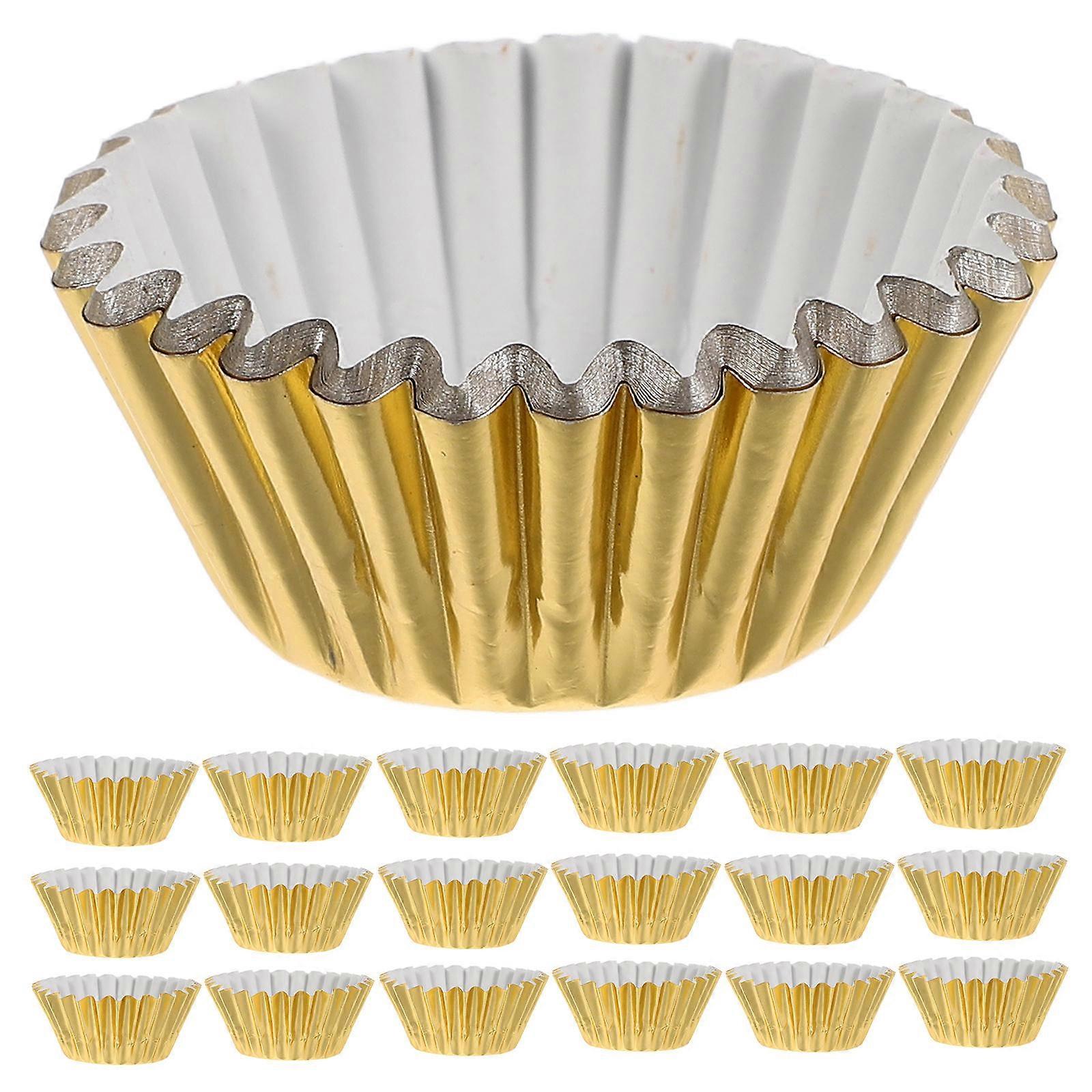 Elegant Design 500Pcs Metallic Foil Muffin Tins Suitable For Special Occasions And Home Bakers