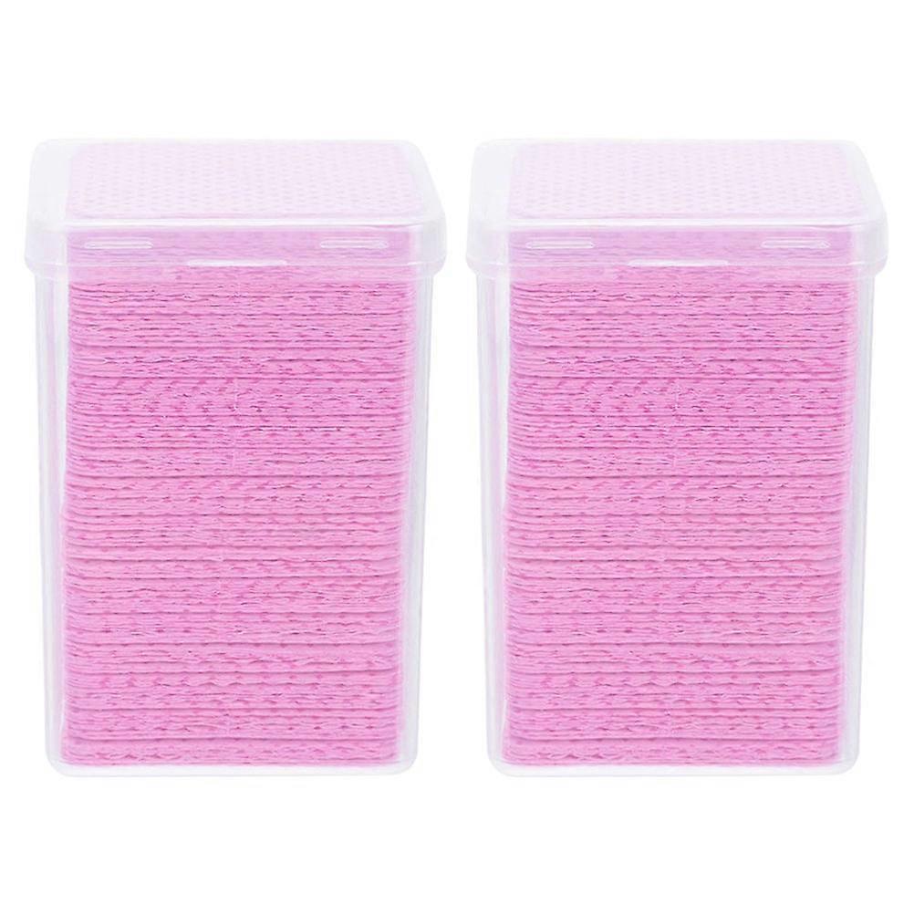 Glue Bottle Cleaning Pad for Eyelash Extensions 2000Pcs Pink Cotton