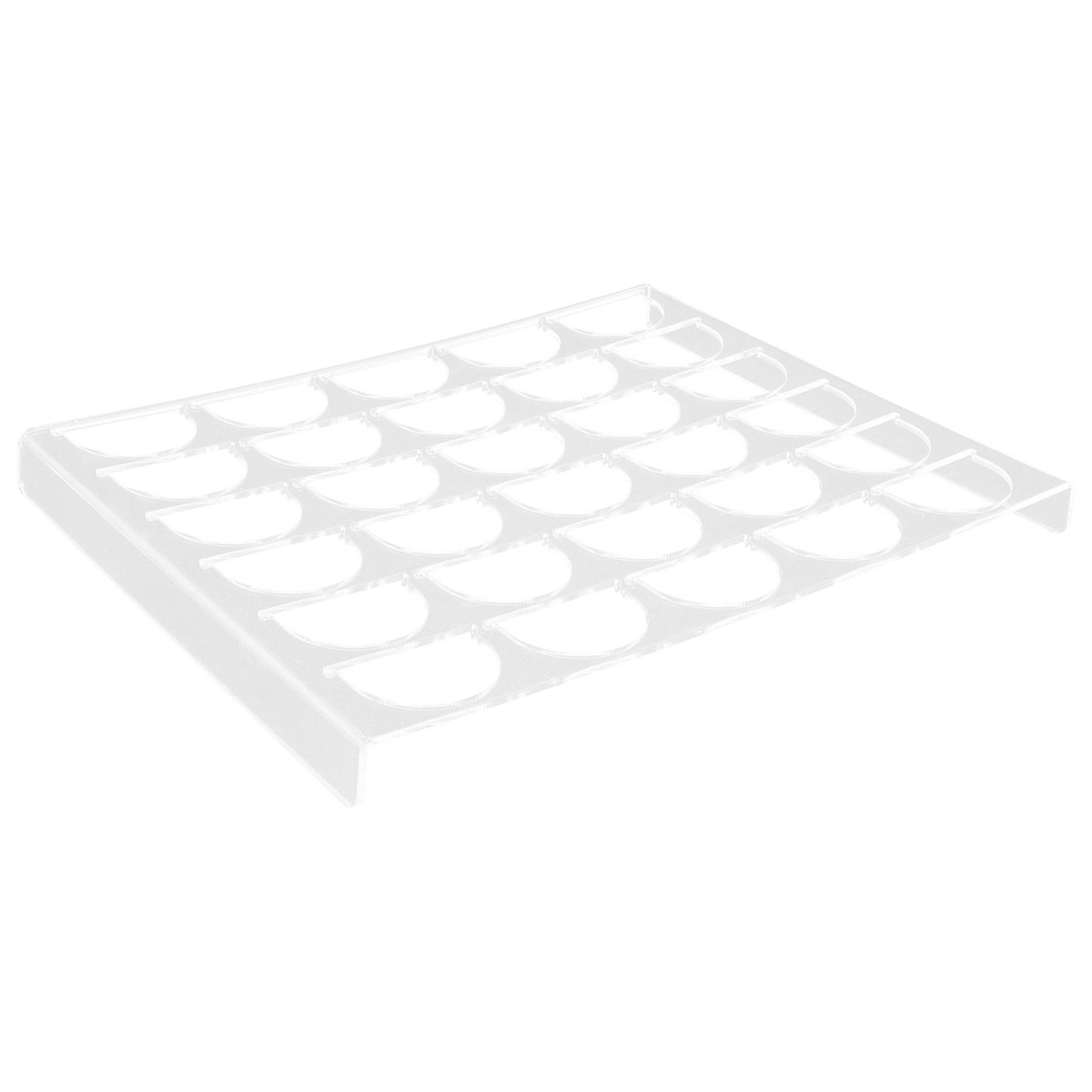 Capsule Coffee Rack Transparent Acrylic Display Organizer For Cabinet And Drawer 1Set
