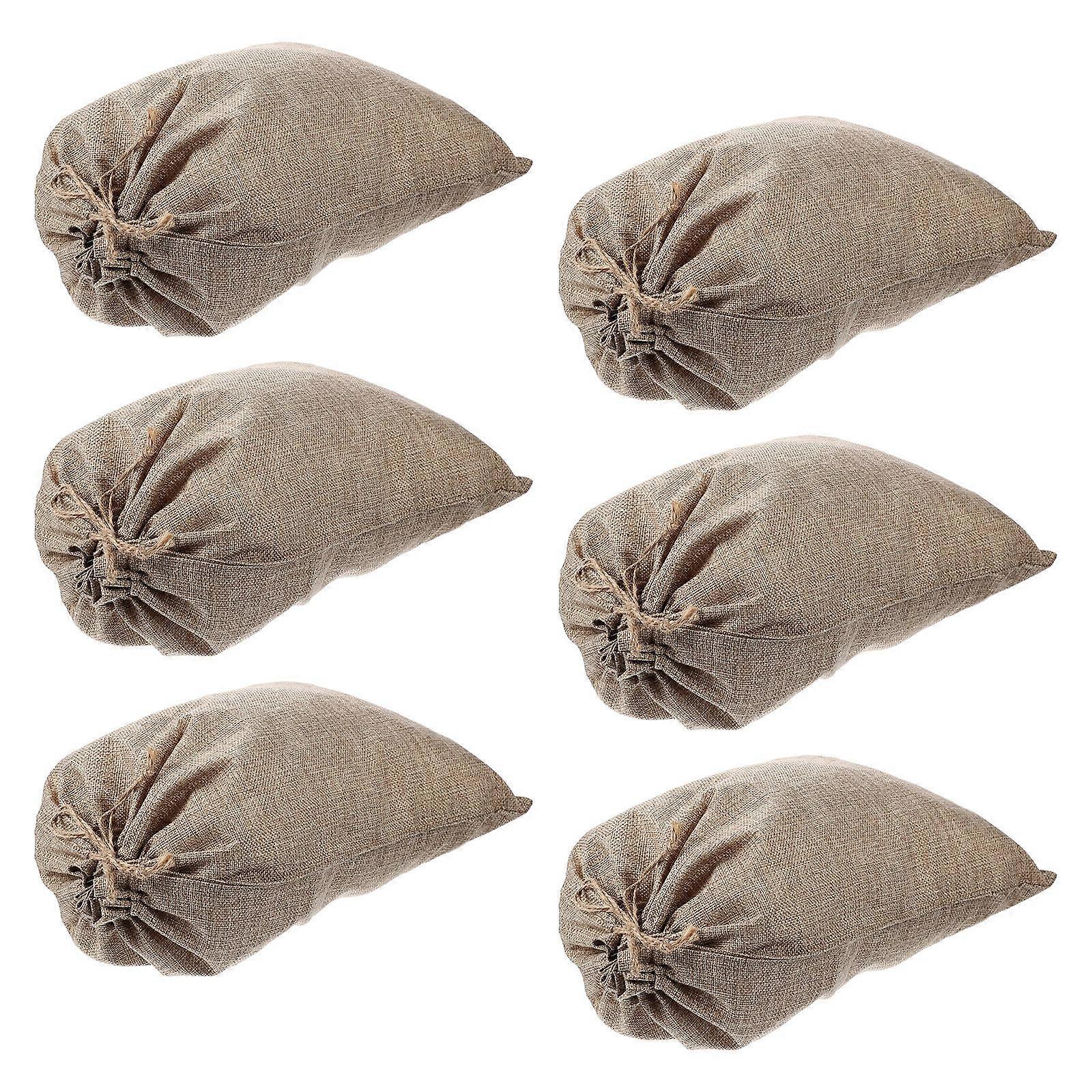 Reusable Burlap Bags Drawstring Potato Sacks for Food Storage 24Pcs Set