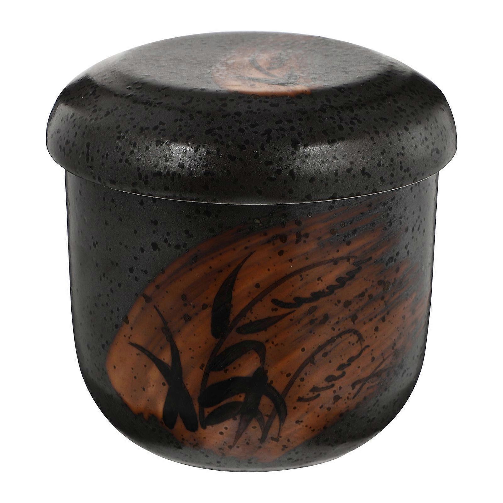 Ceramic Stew Pot Brown for Kitchen Supply 3Pcs Egg Stew Pot Set