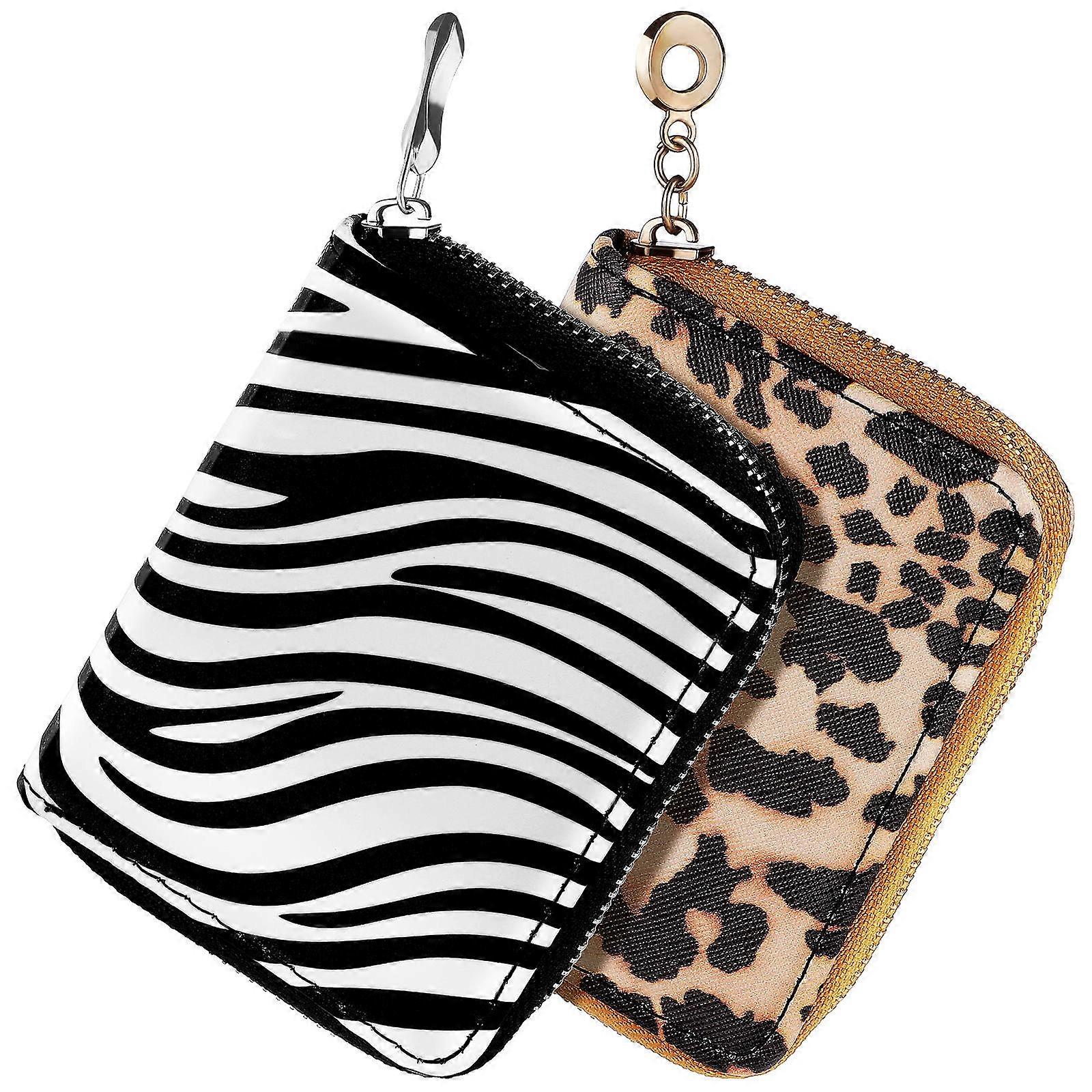 Zipper Design Small Wallet Mini Coin Purse for Storage 4Pcs Portable Pouch