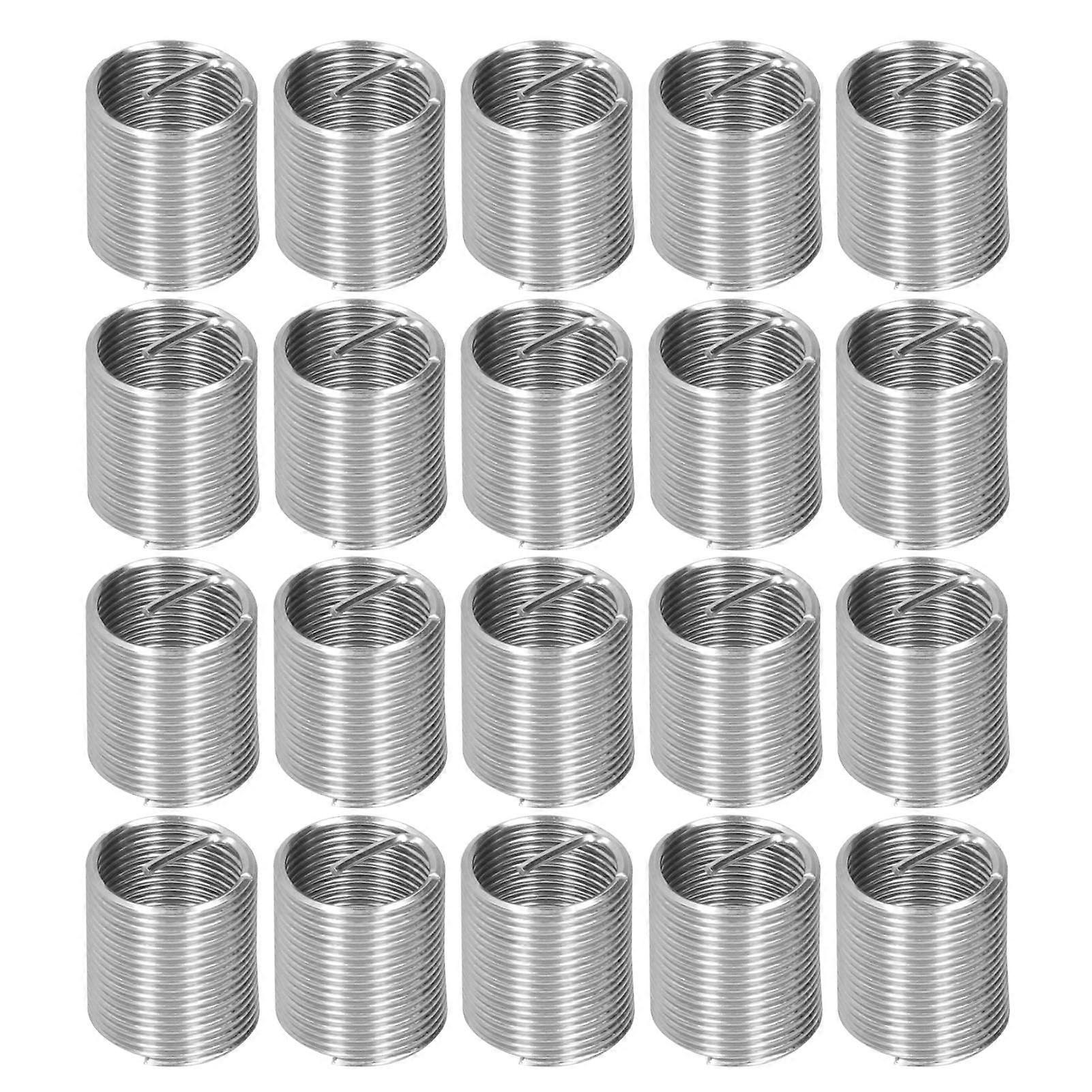 20Pcs Thread Repair M14 x 1.25 Spiral Circle Insert Reducer Nut Threaded Expand Socket Set2D