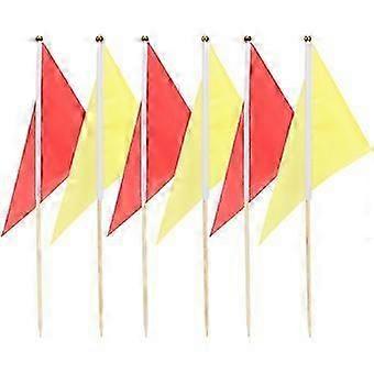 10pcs Marking Flags Lawn Marker Flags Triangle Flags Survey Flags Boundary Flags