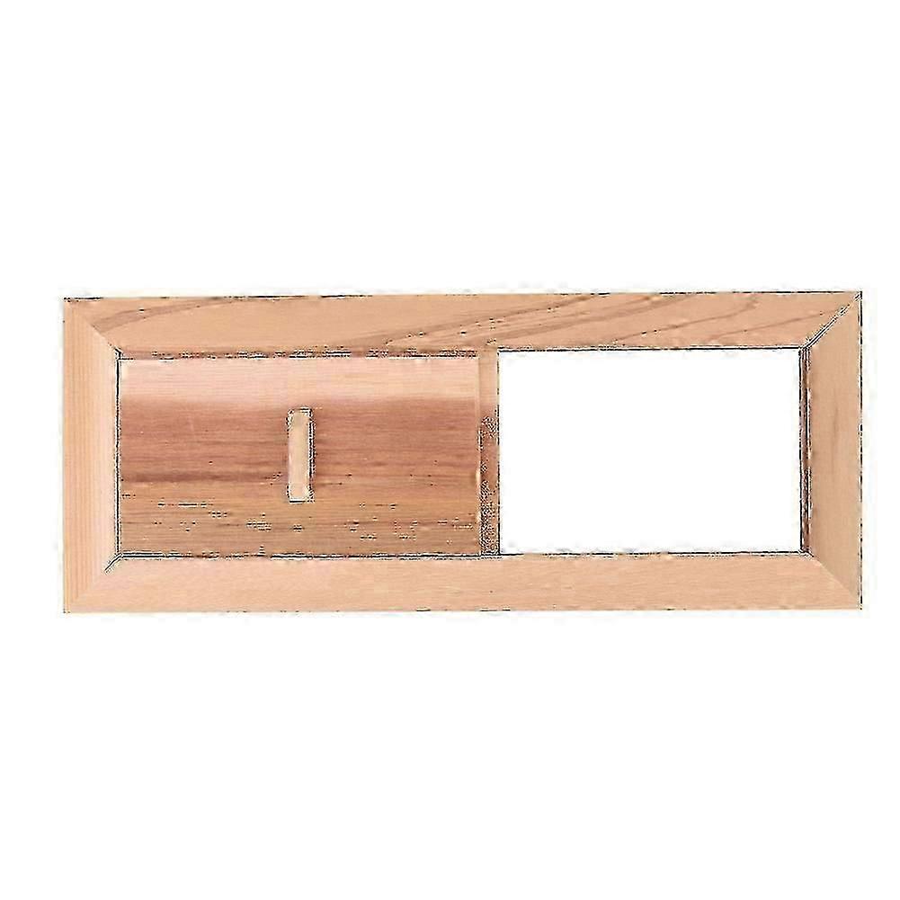 Cedar Sauna Vent Panel - Adjustable Wooden Air Vent for Efficient Ventilation in Sauna Rooms