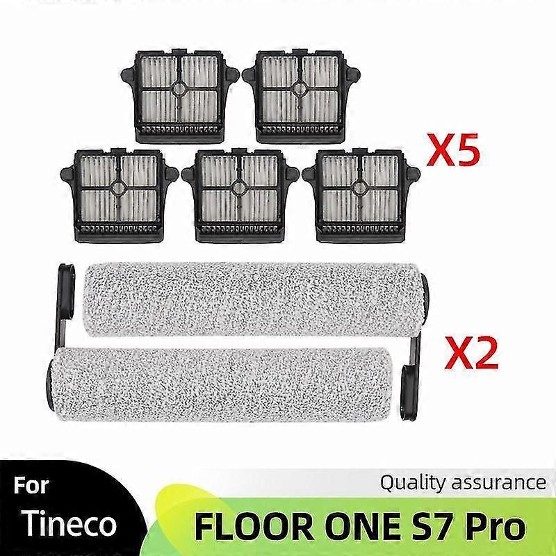 Til Tineco FLOOR ONE S7 PRO Ekstra blød rullebørste HEPA-filter trådløs støvsuger tilbehør dele sæt tæppefejemaskiner