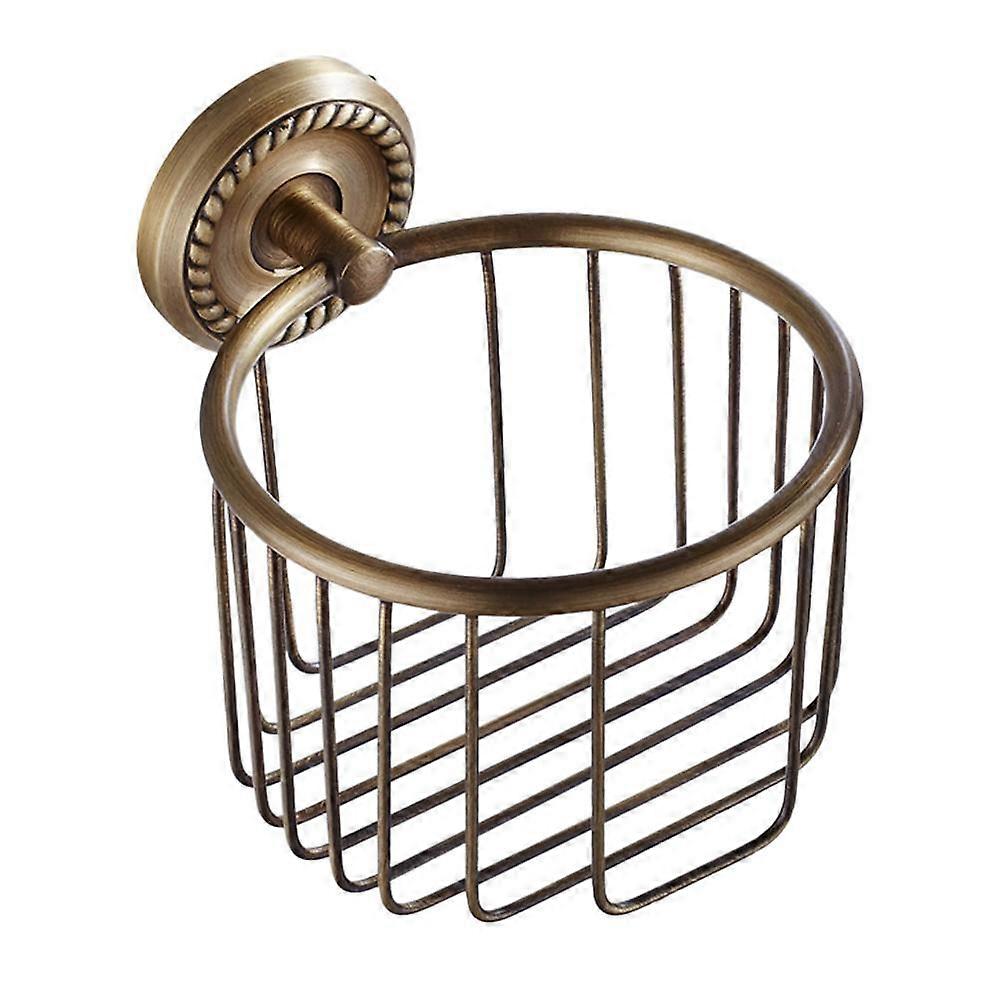 Elegant Copper Bathroom Paper Towel Holder with Multi-Functional Design for Toilet Paper and Hand Towels